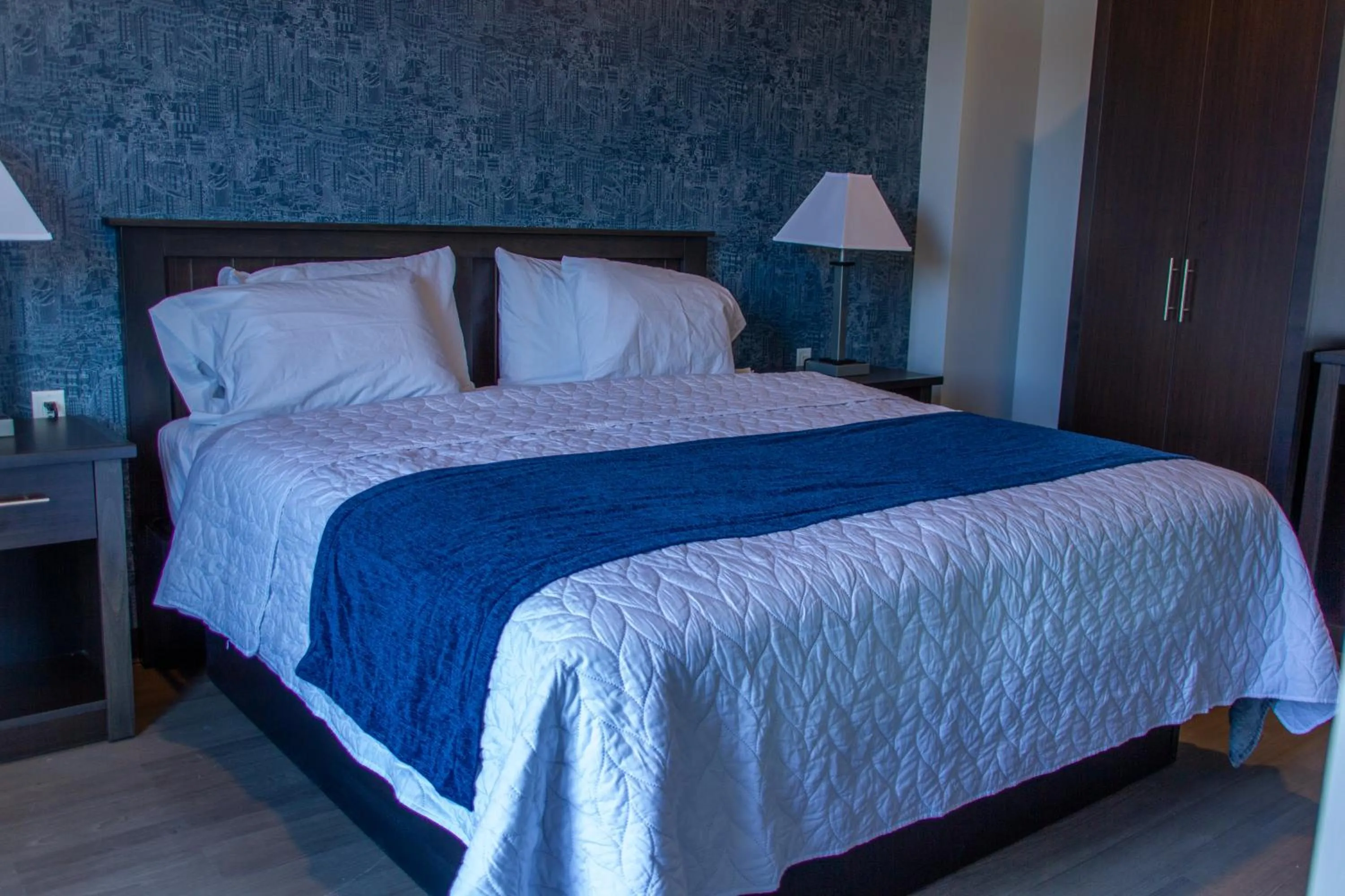 Bed in Watershed Hotel