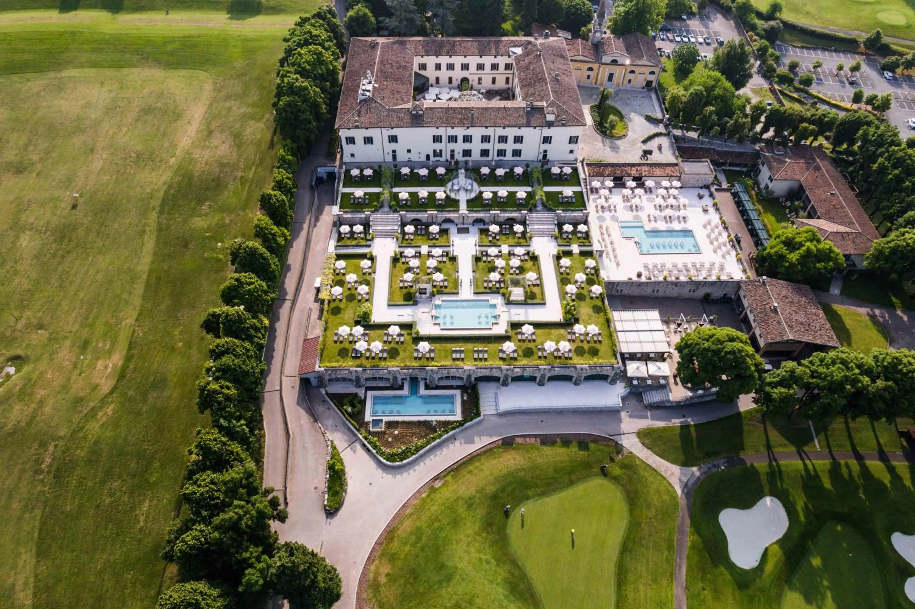Bird's eye view in QC Grand Hotel Villa Arzaga Garda Spa & Golf