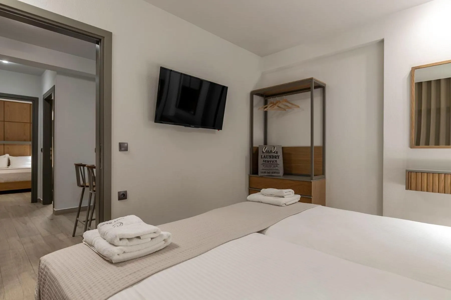 Bed in Elisavet Nuevo Studios & Suites