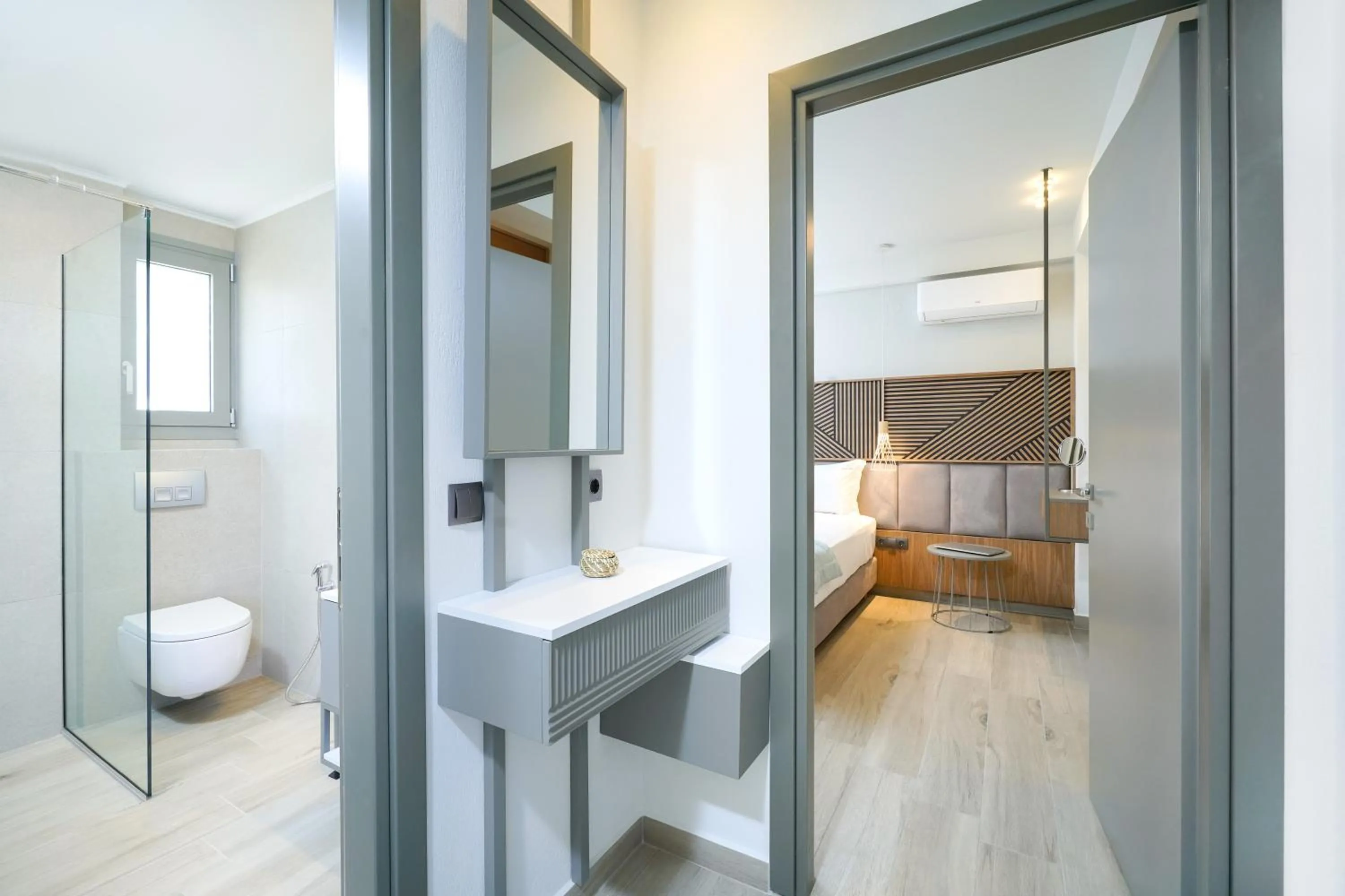 Bed in Elisavet Nuevo Studios & Suites