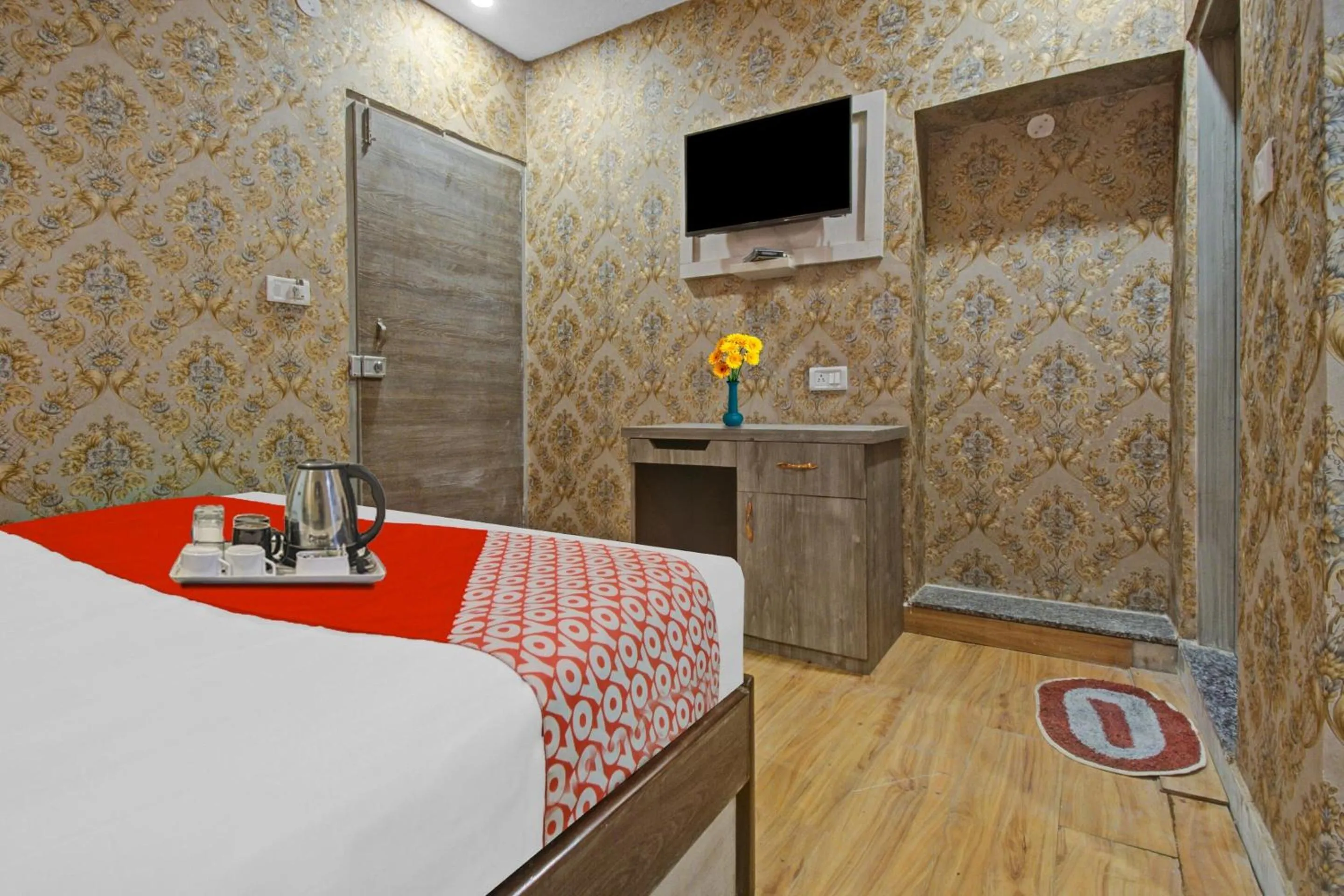 Lobby or reception, Bed in Hotel O Shree Mangalkamna