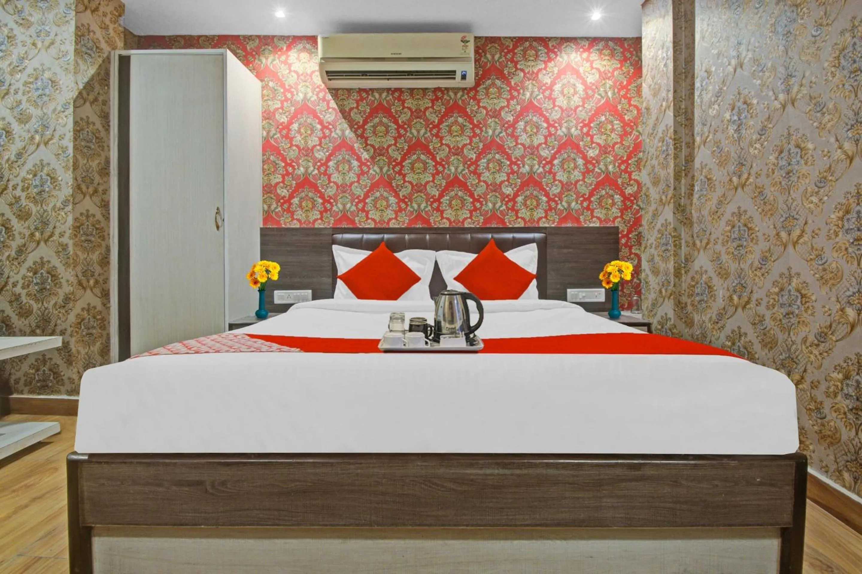 Bedroom, Bed in Hotel O Shree Mangalkamna