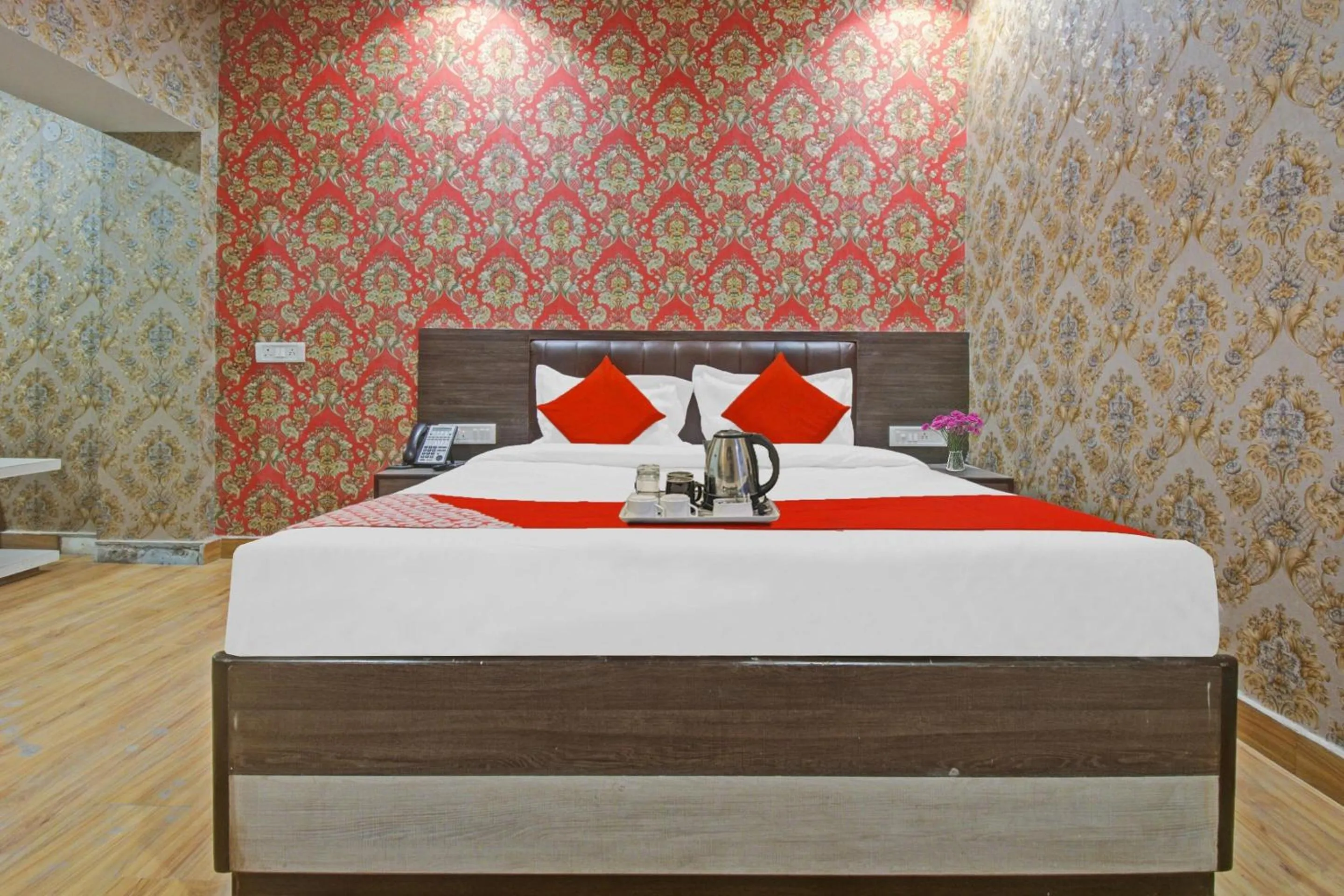 Bedroom, Bed in Hotel O Shree Mangalkamna