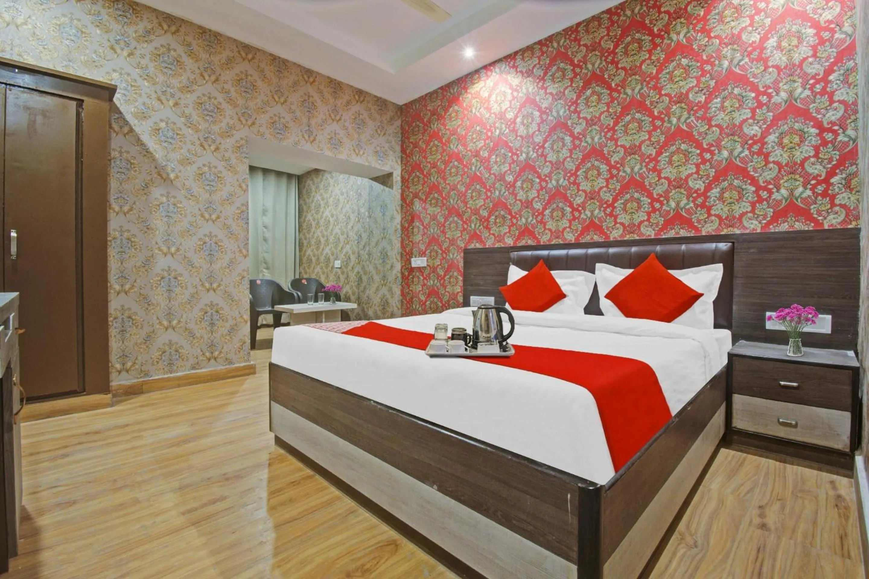 Bedroom, Bed in Hotel O Shree Mangalkamna