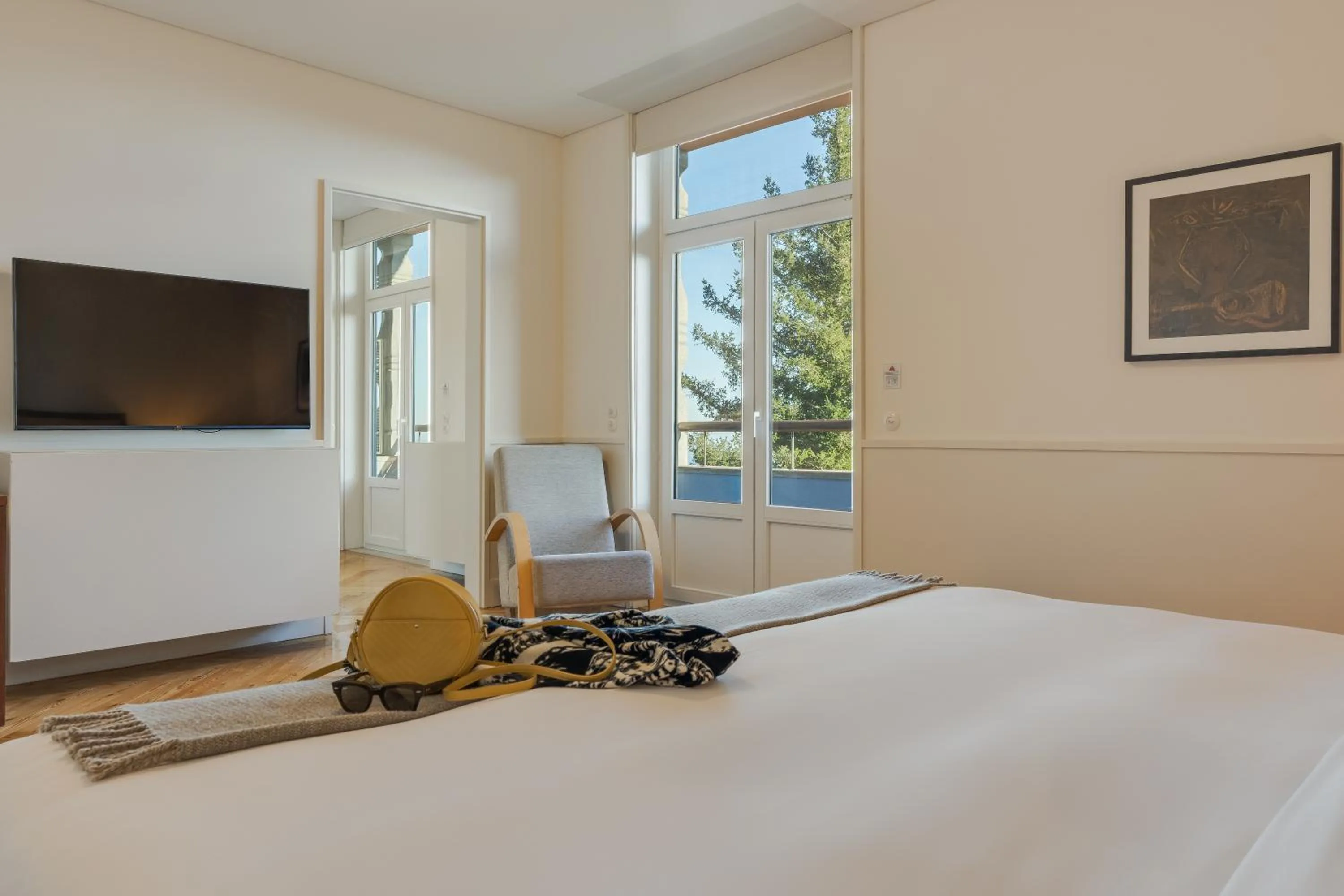 Bed in Pousada da Serra da Estrela