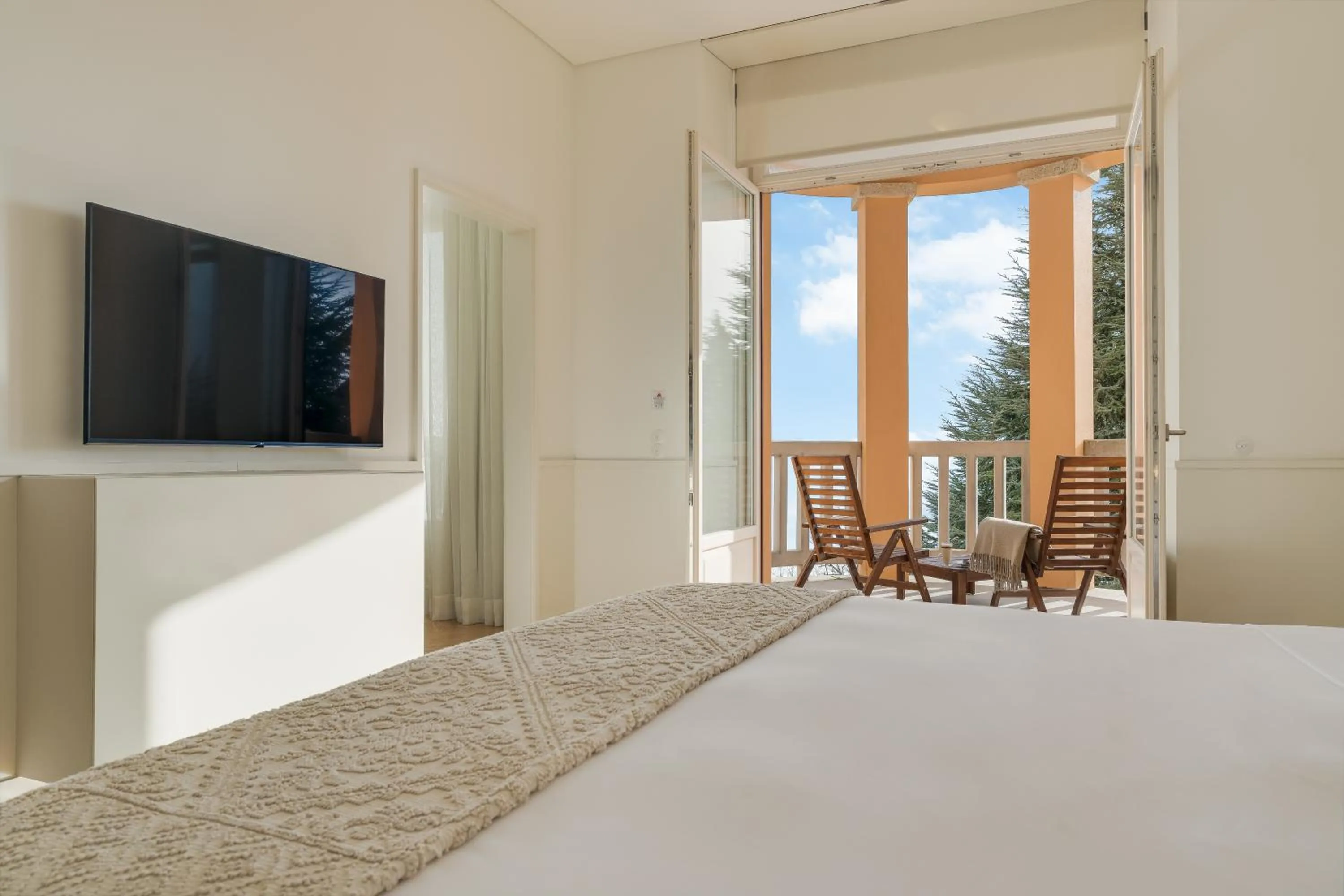 Bed in Pousada da Serra da Estrela