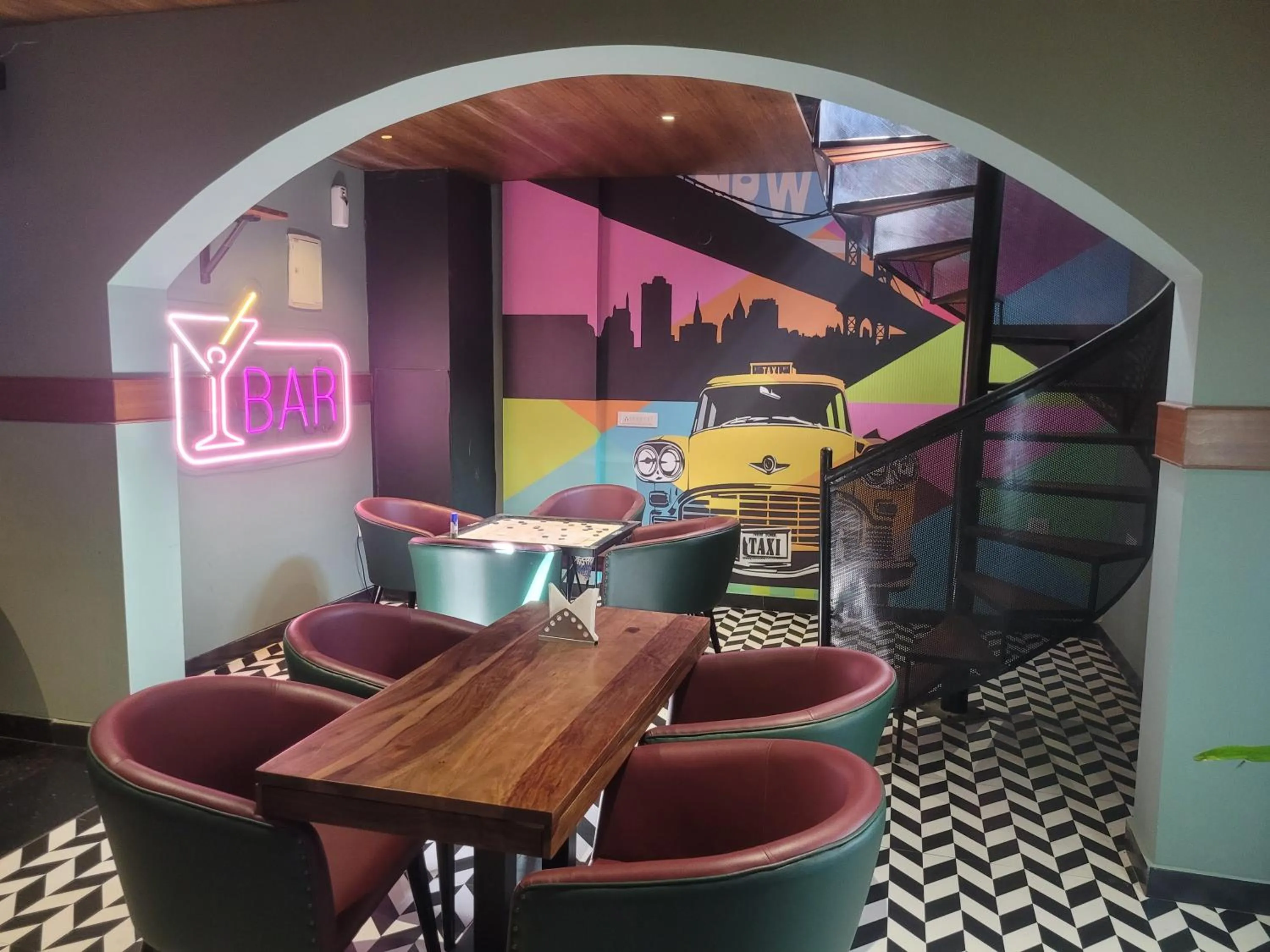 Seating area in The Sarai, Hotel