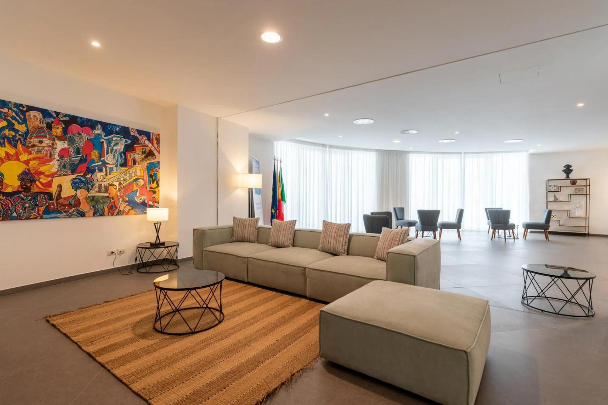 Communal lounge/ TV room in Sestante Marina Motel