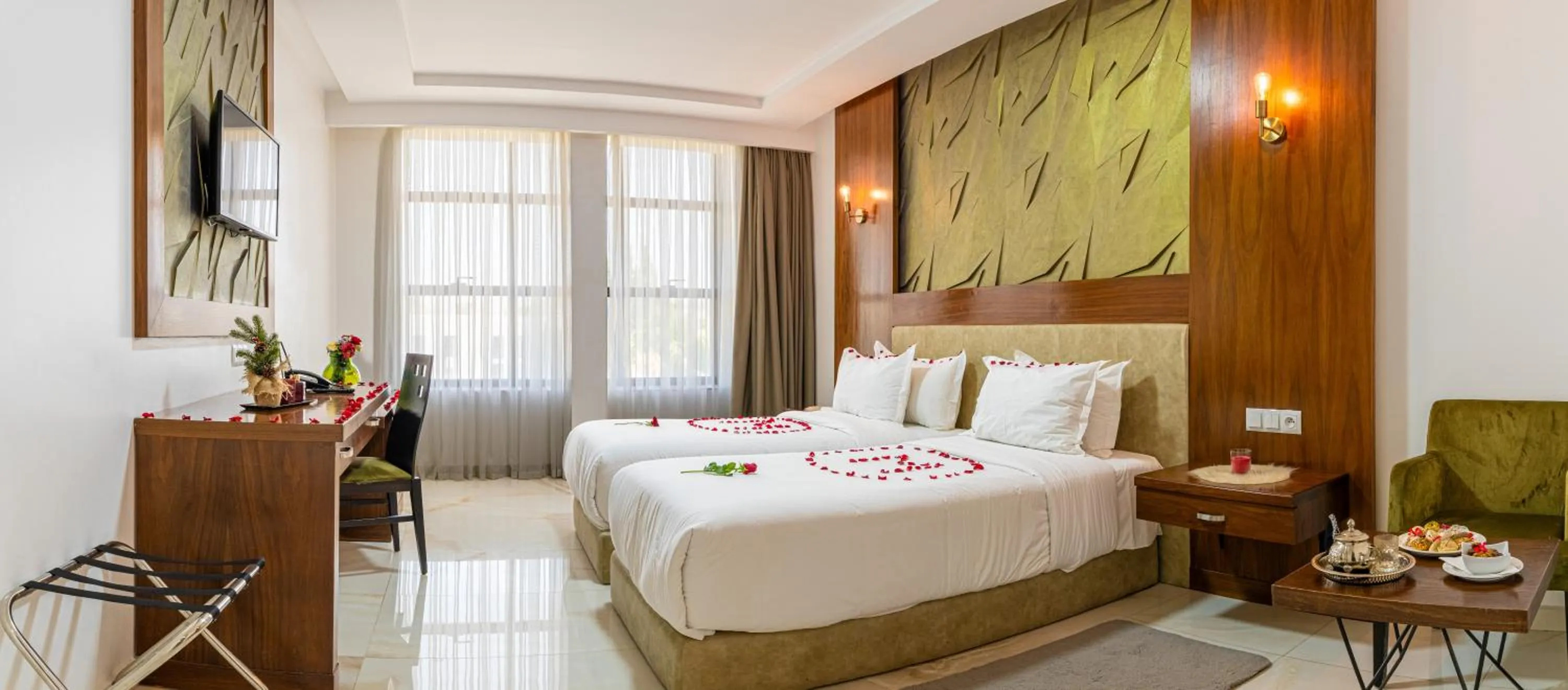 Bed in MIRANDA HOTEL - Tanger