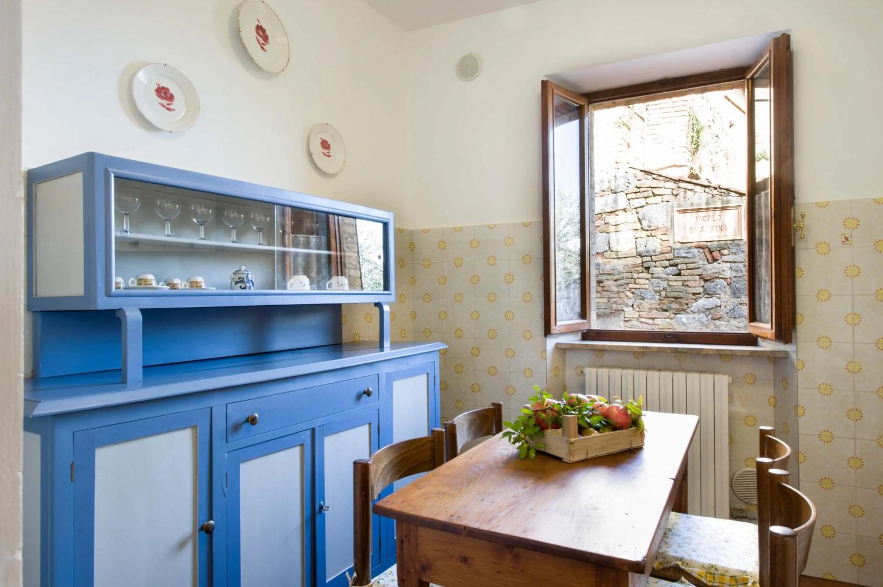Kitchen or kitchenette in B&B San Gimignano Diffuso