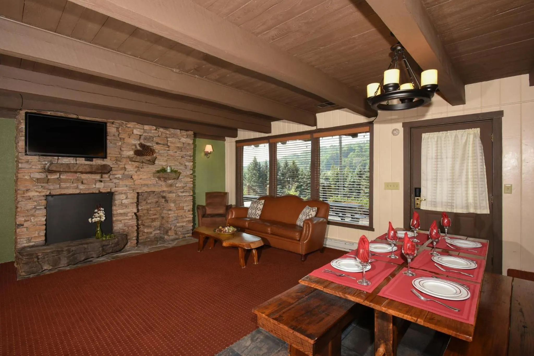 Living room in Seven Springs Resort Properties