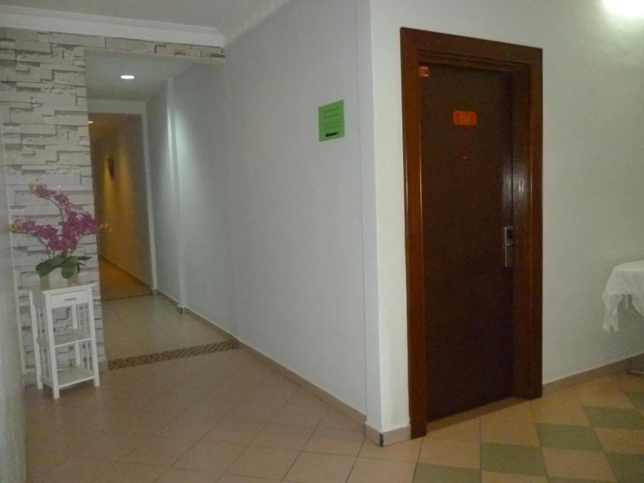 Area and facilities in G Six Hotel