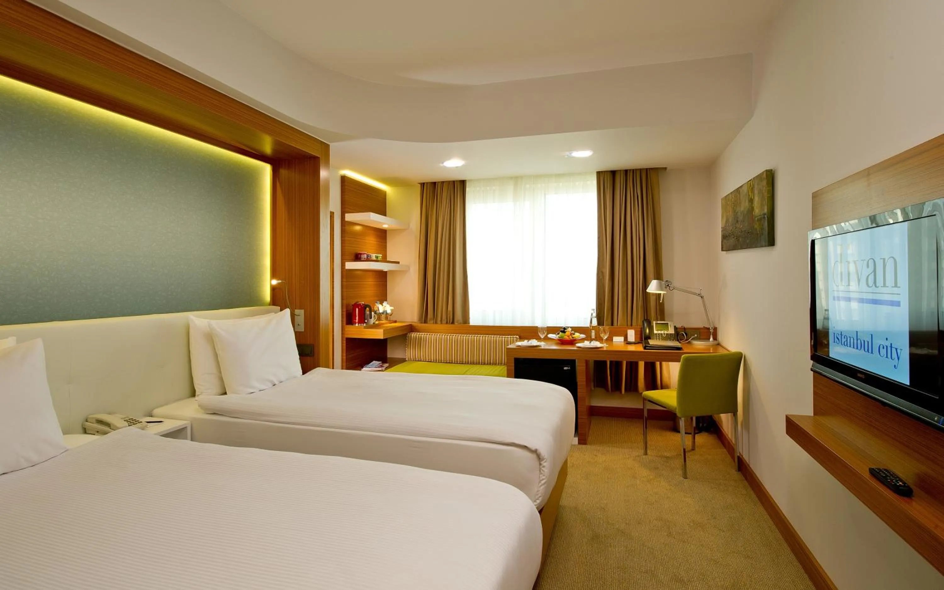 Bedroom, Bed in Divan Istanbul City