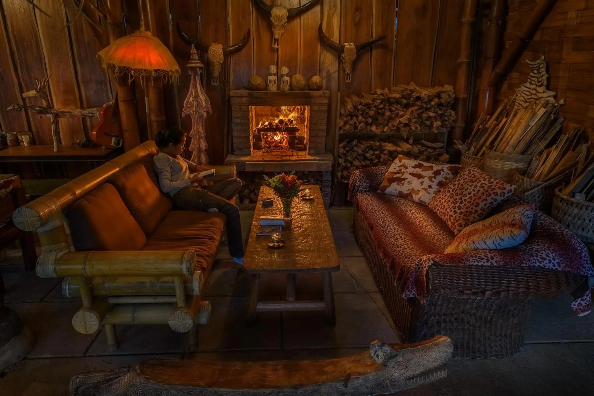 Living room in Sang Giri Mountain Tent Resort