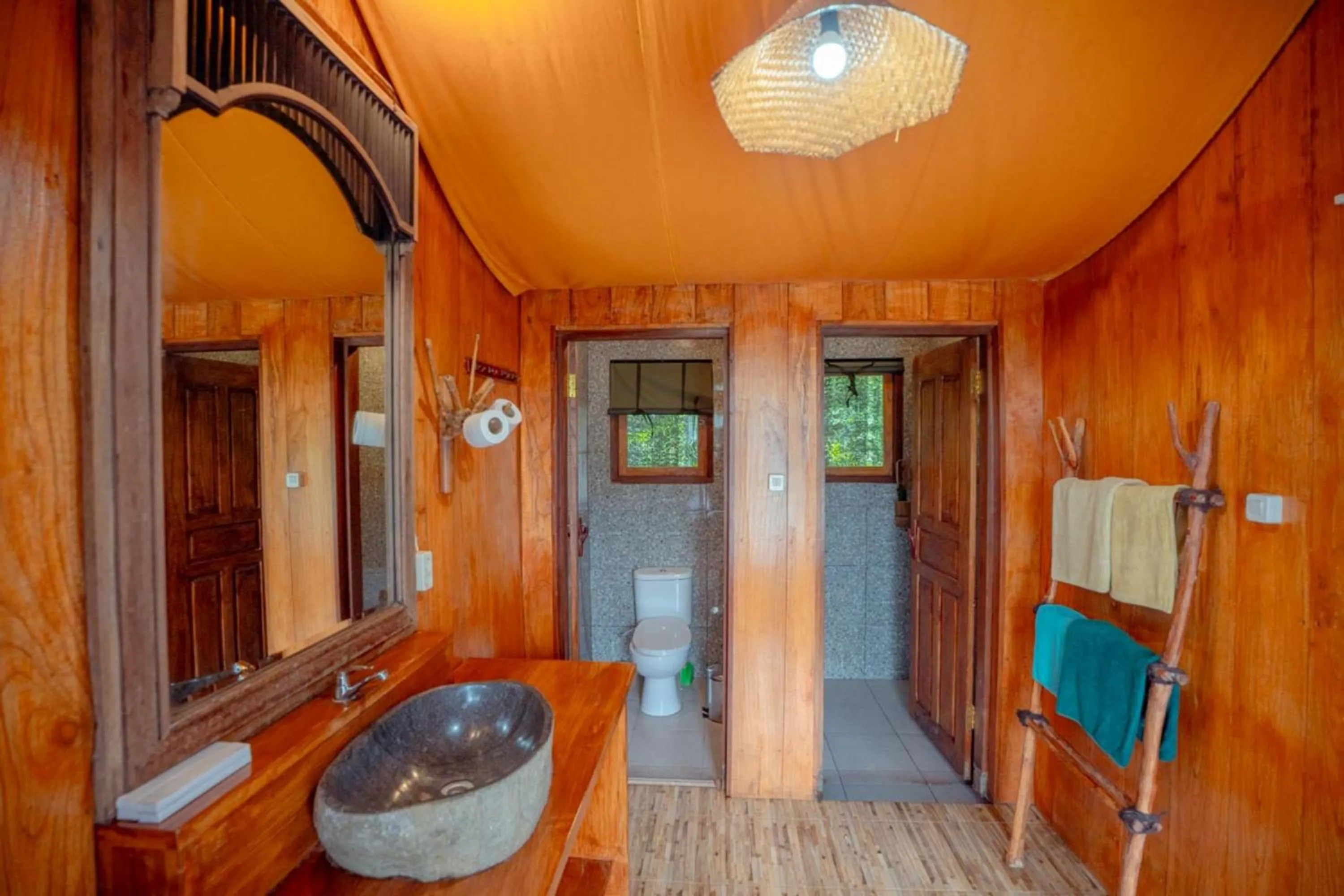 Shower in Sang Giri Mountain Tent Resort