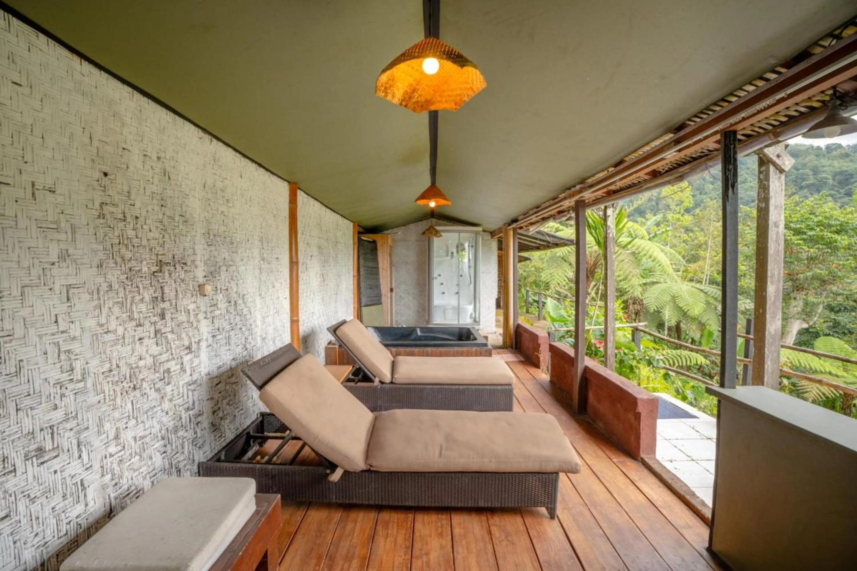 Living room in Sang Giri Mountain Tent Resort