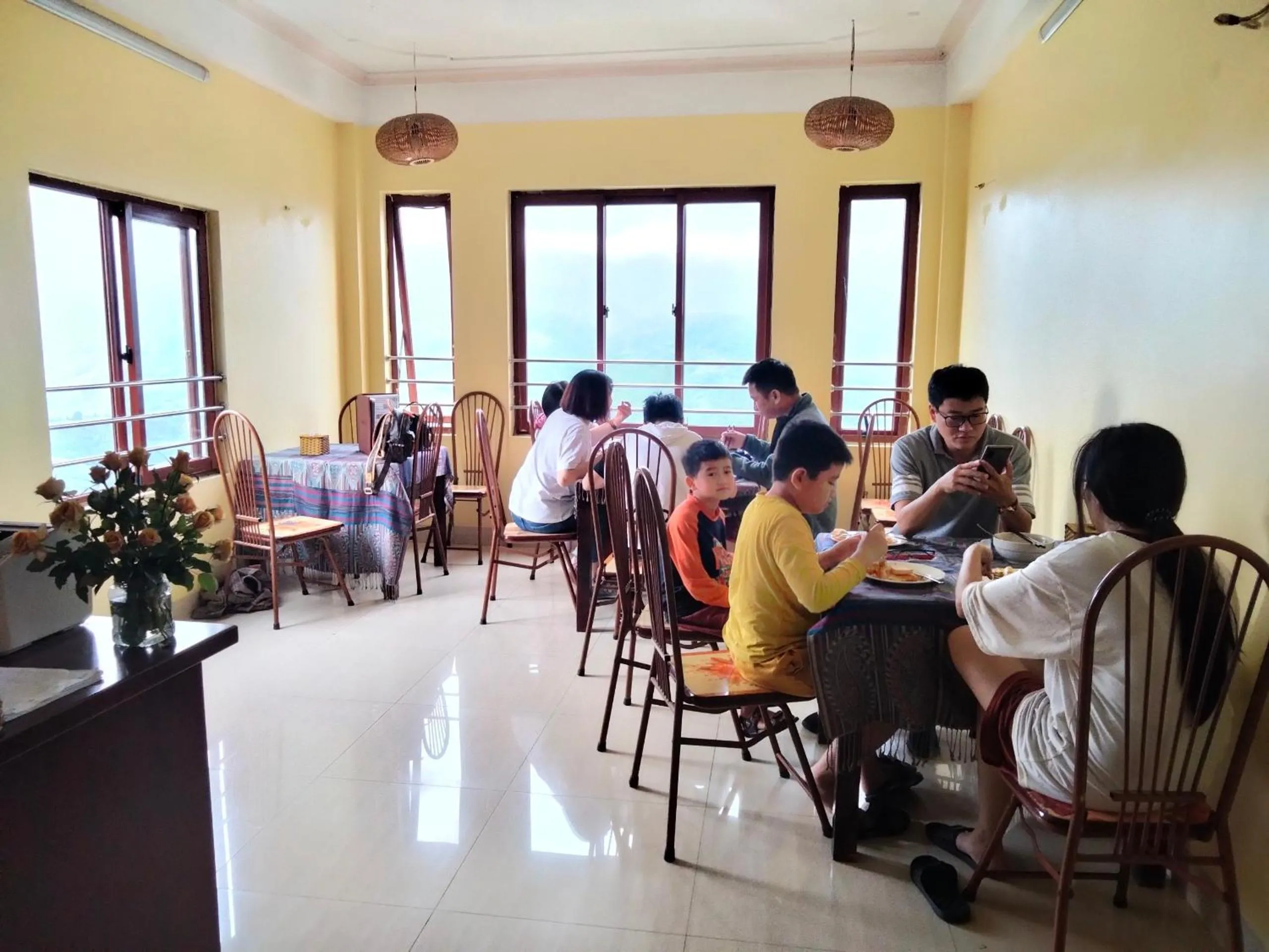 group of guests in Black Hmong View hotel
