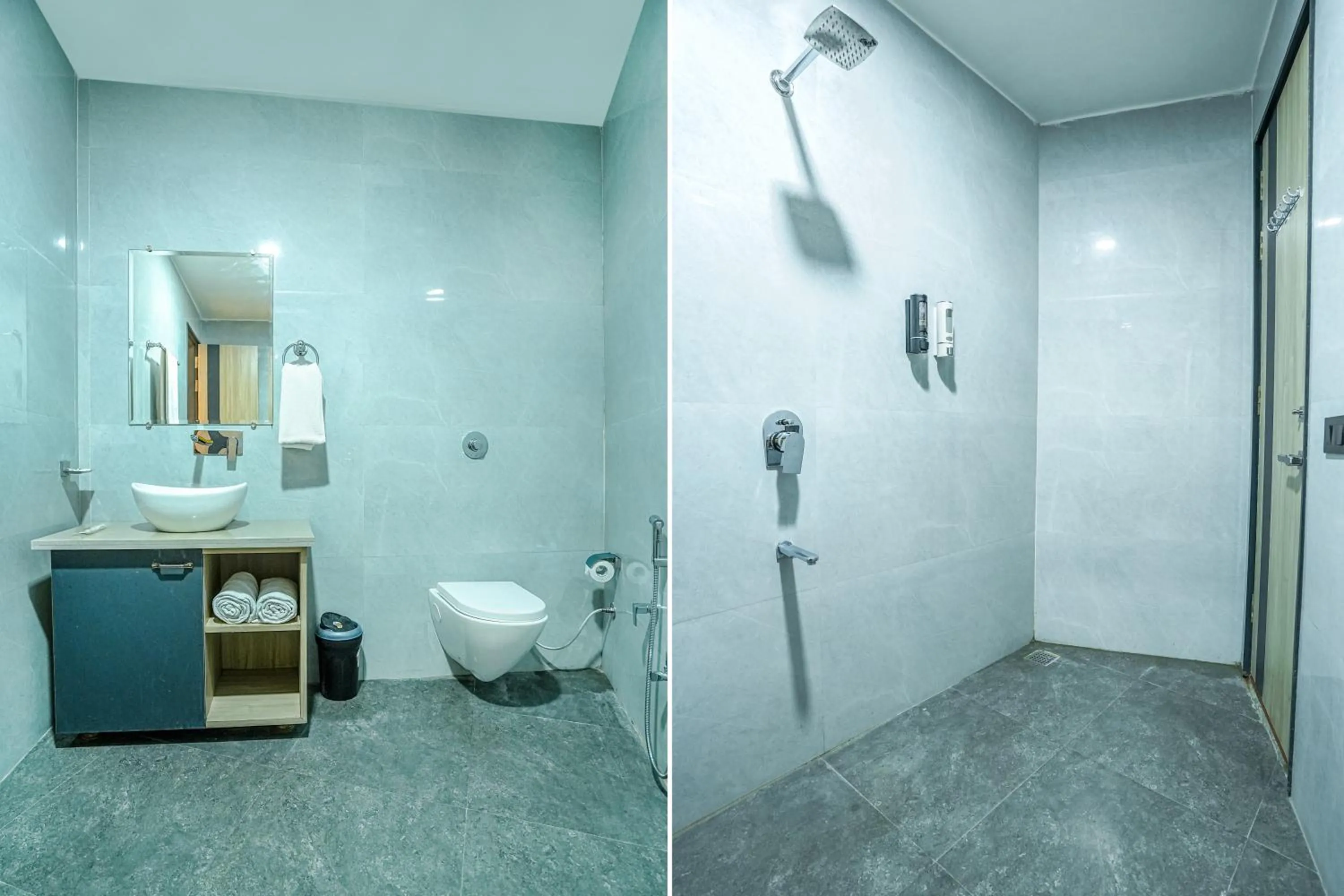 Shower in Hotel Grand Cabbana By Levelup Hotels