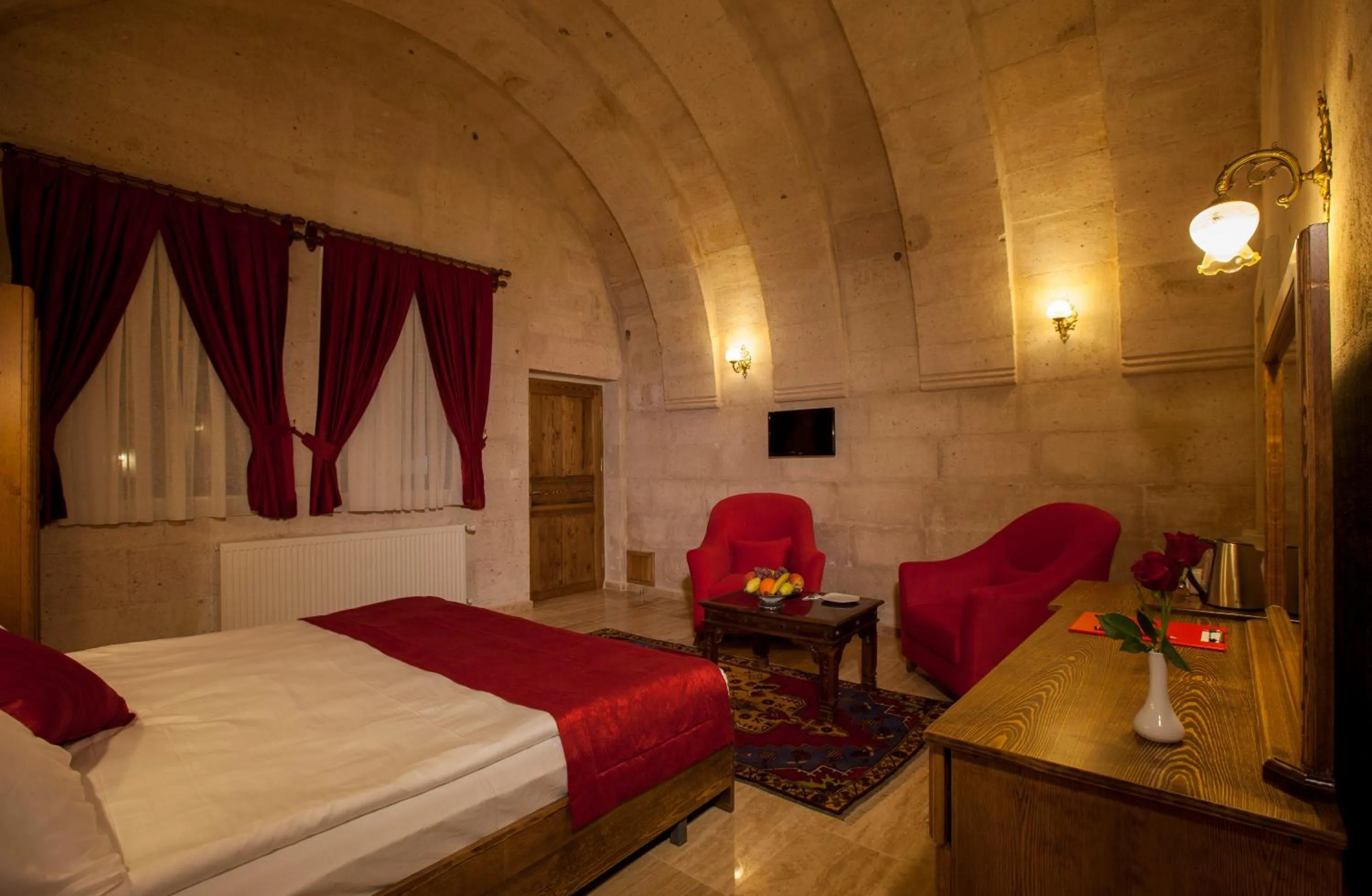 Photo of the whole room, Bed in Magic Cave House