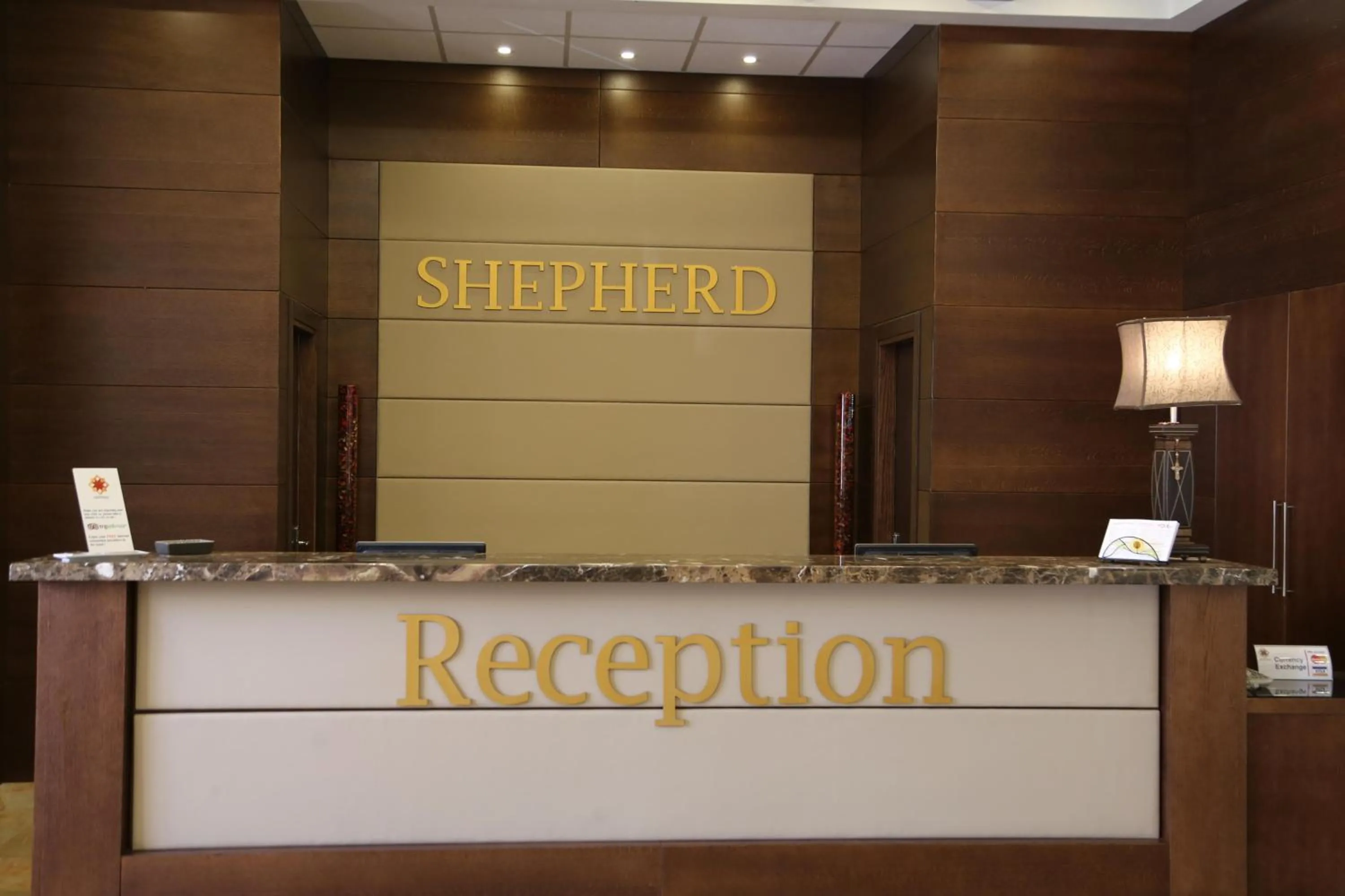 Property logo or sign in Shepherd Hotel