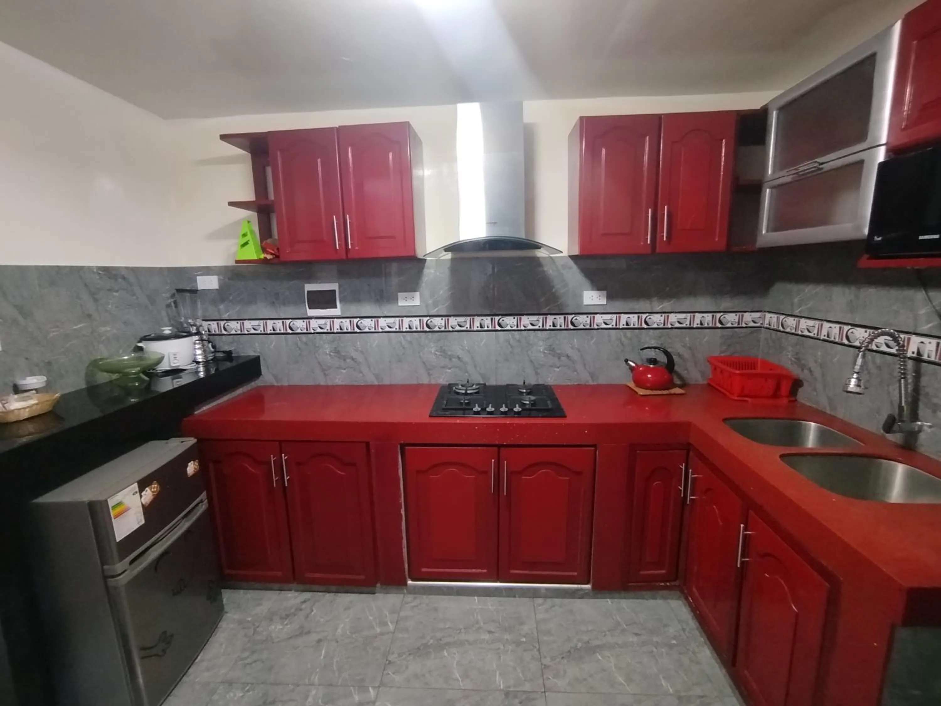 Kitchen or kitchenette in Apartamentos "APPART D'ELIETTE"