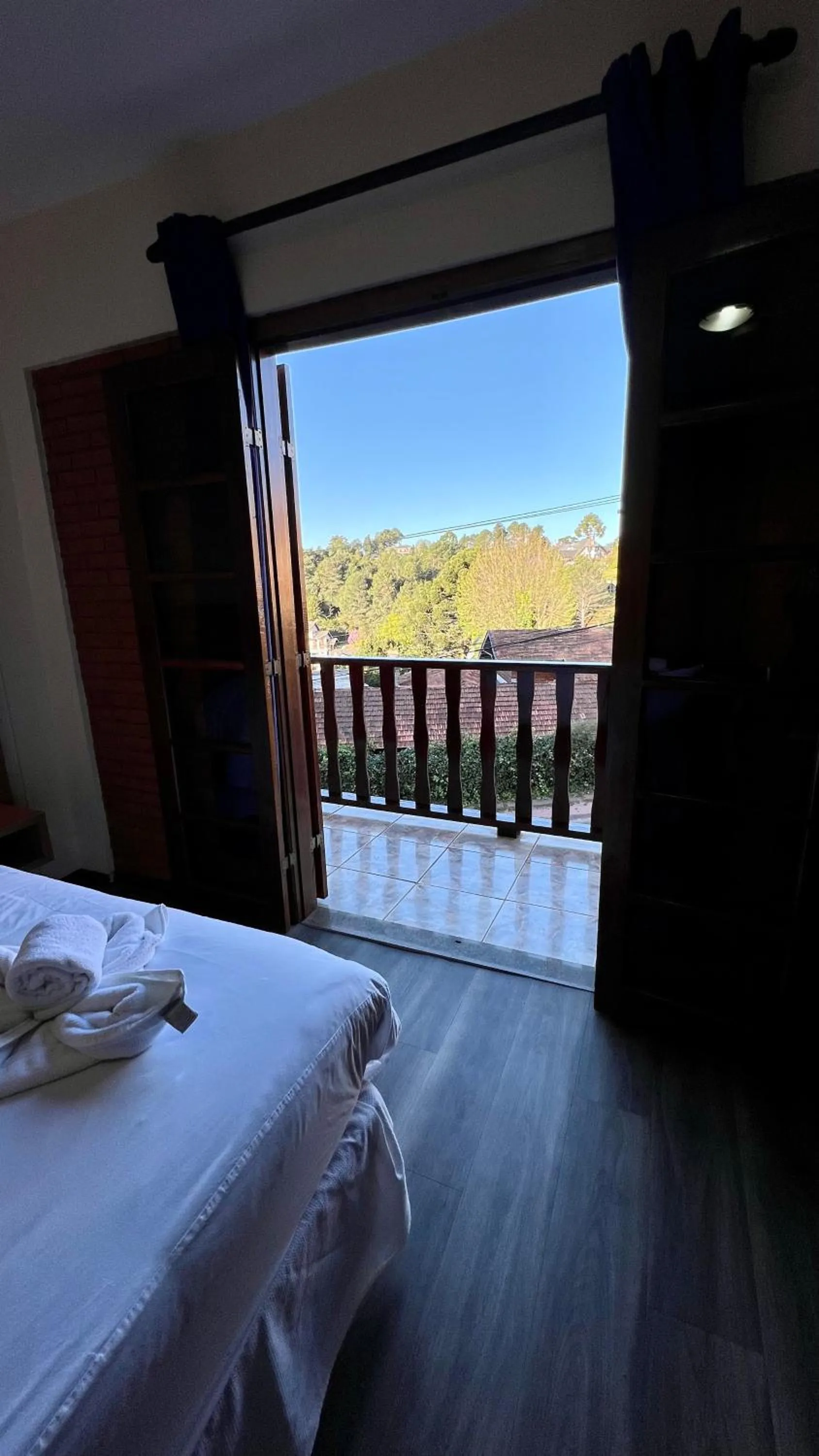 Balcony/Terrace, Bed in Hotel Garnier