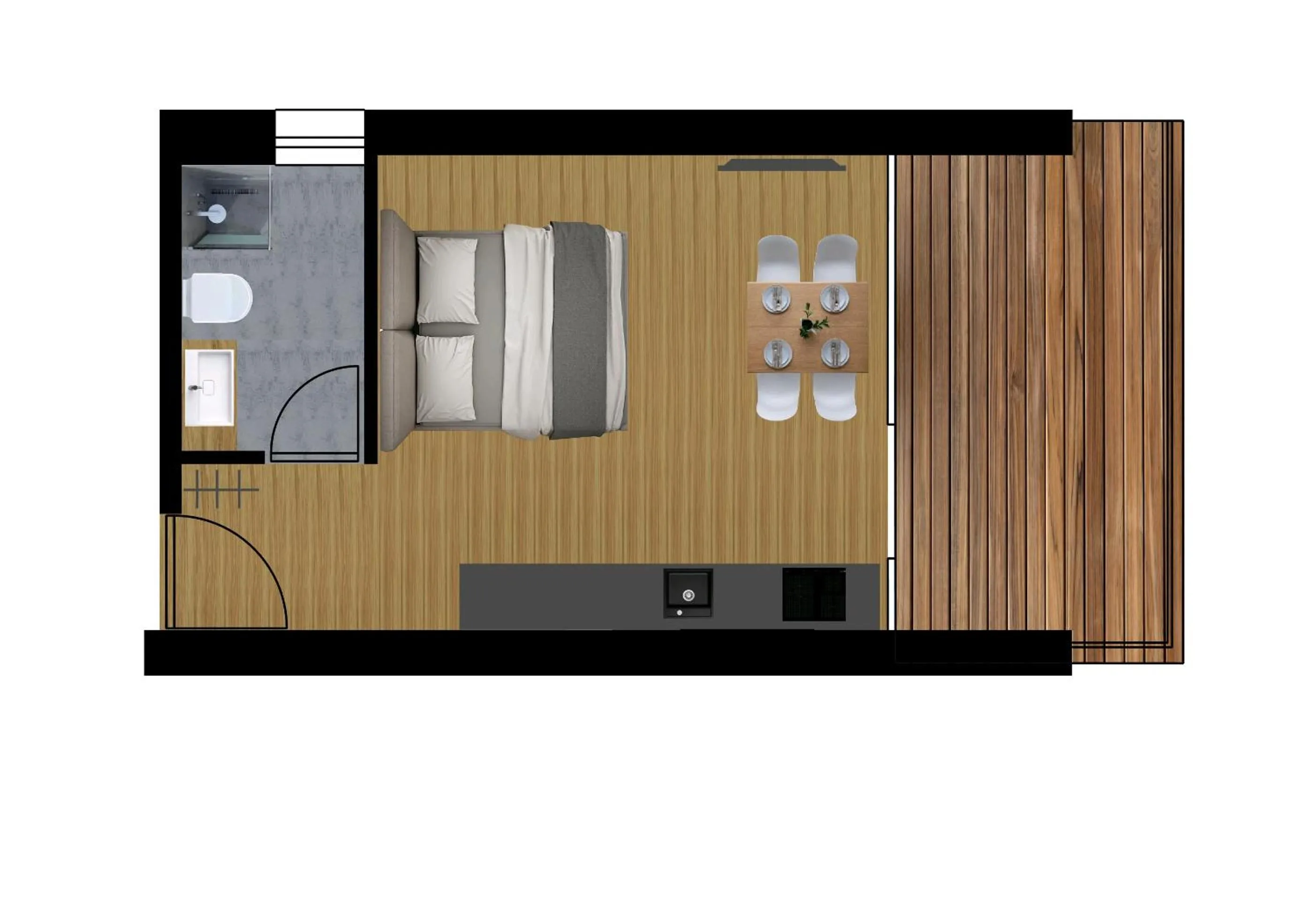 Floor plan in Residence Dilitz