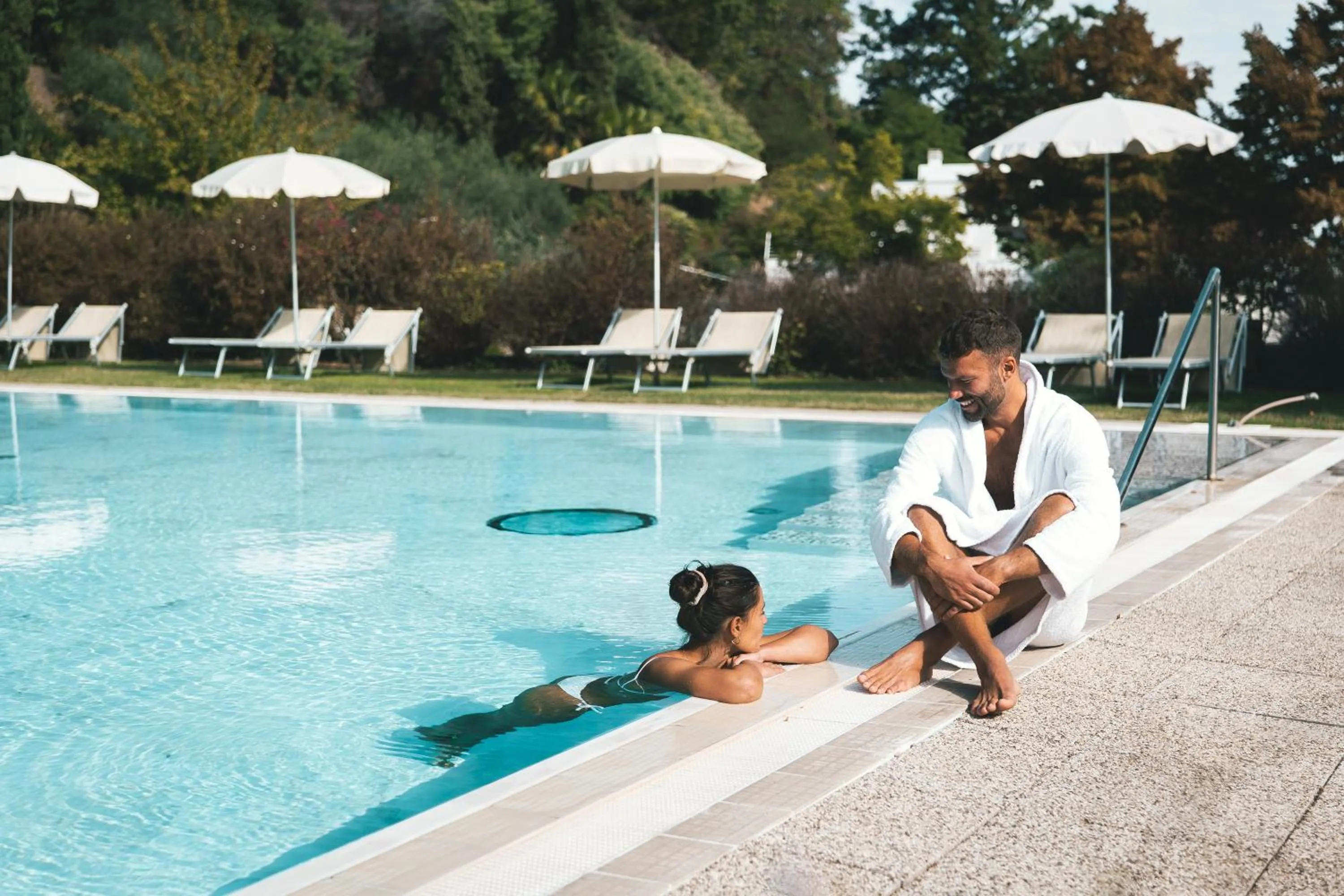 Hot Spring Bath in Hotel Terme Millepini
