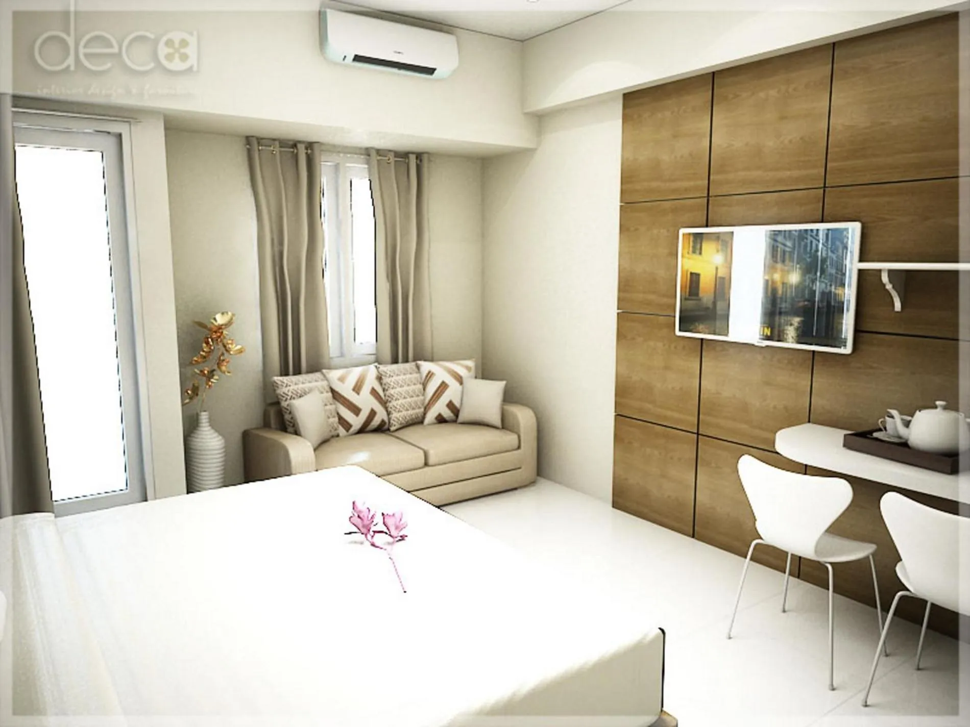 TV and multimedia, Bed in Cosmy Tanglin Apartment