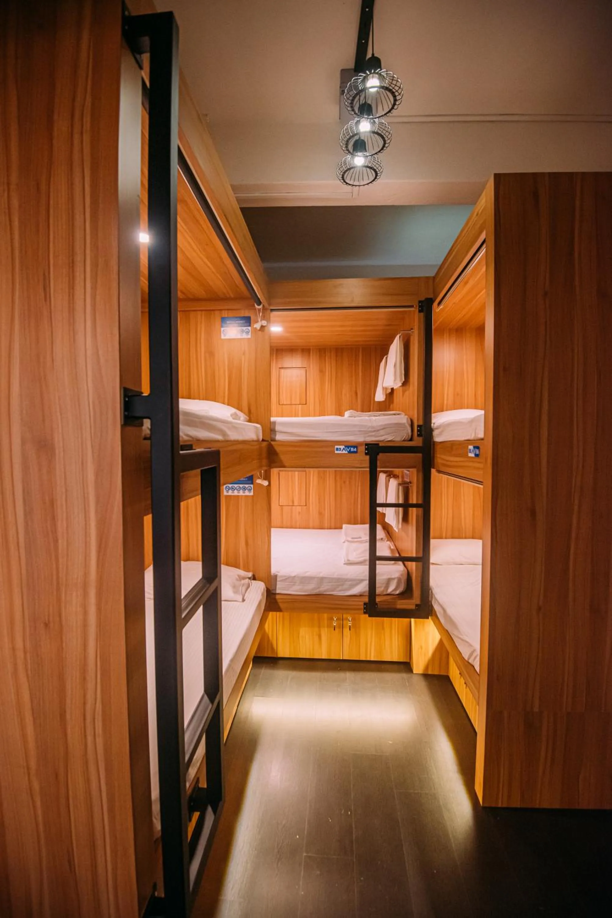 Bed in Bluewaters Pods 38 Hongkong St