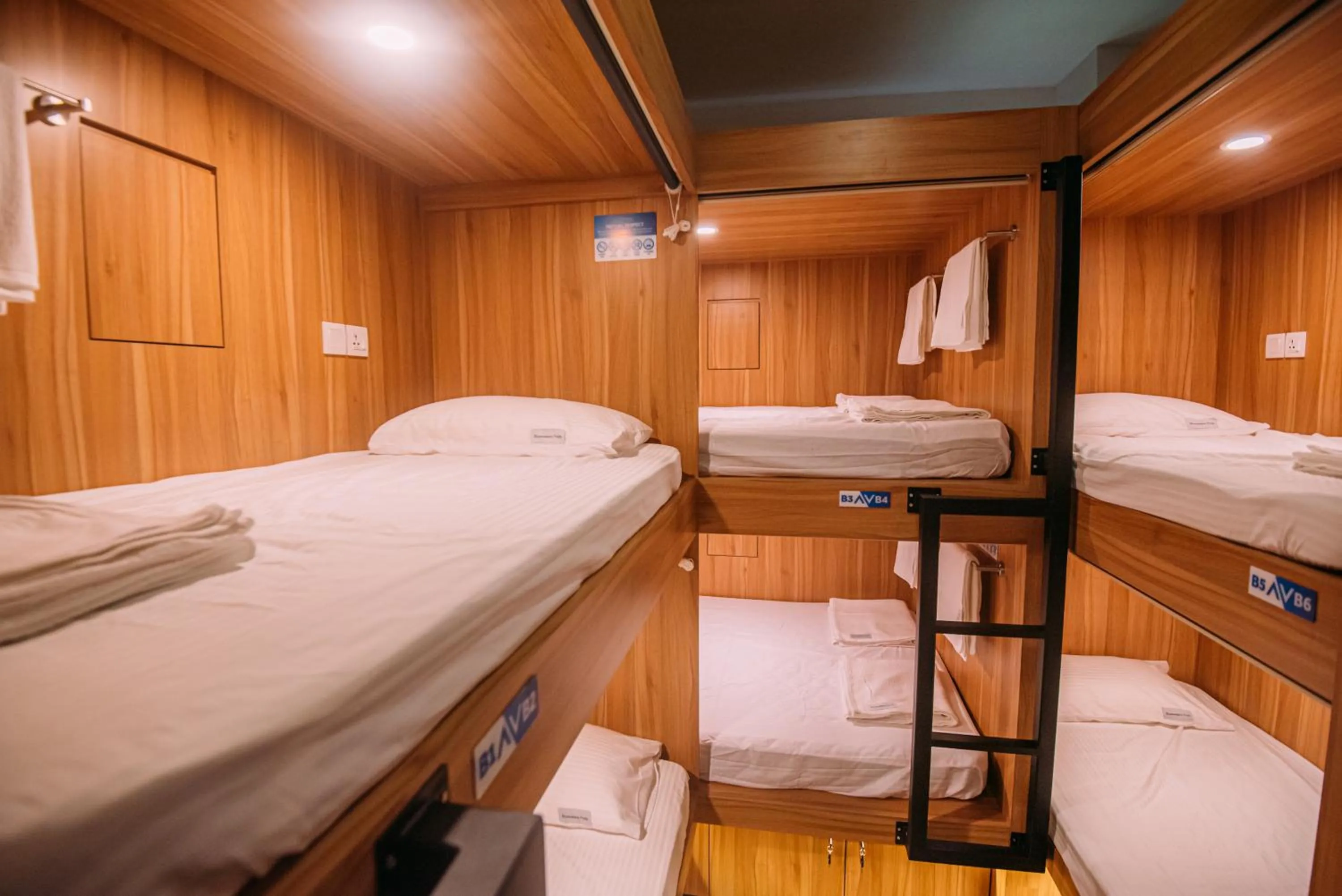 Bed in Bluewaters Pods 38 Hongkong St