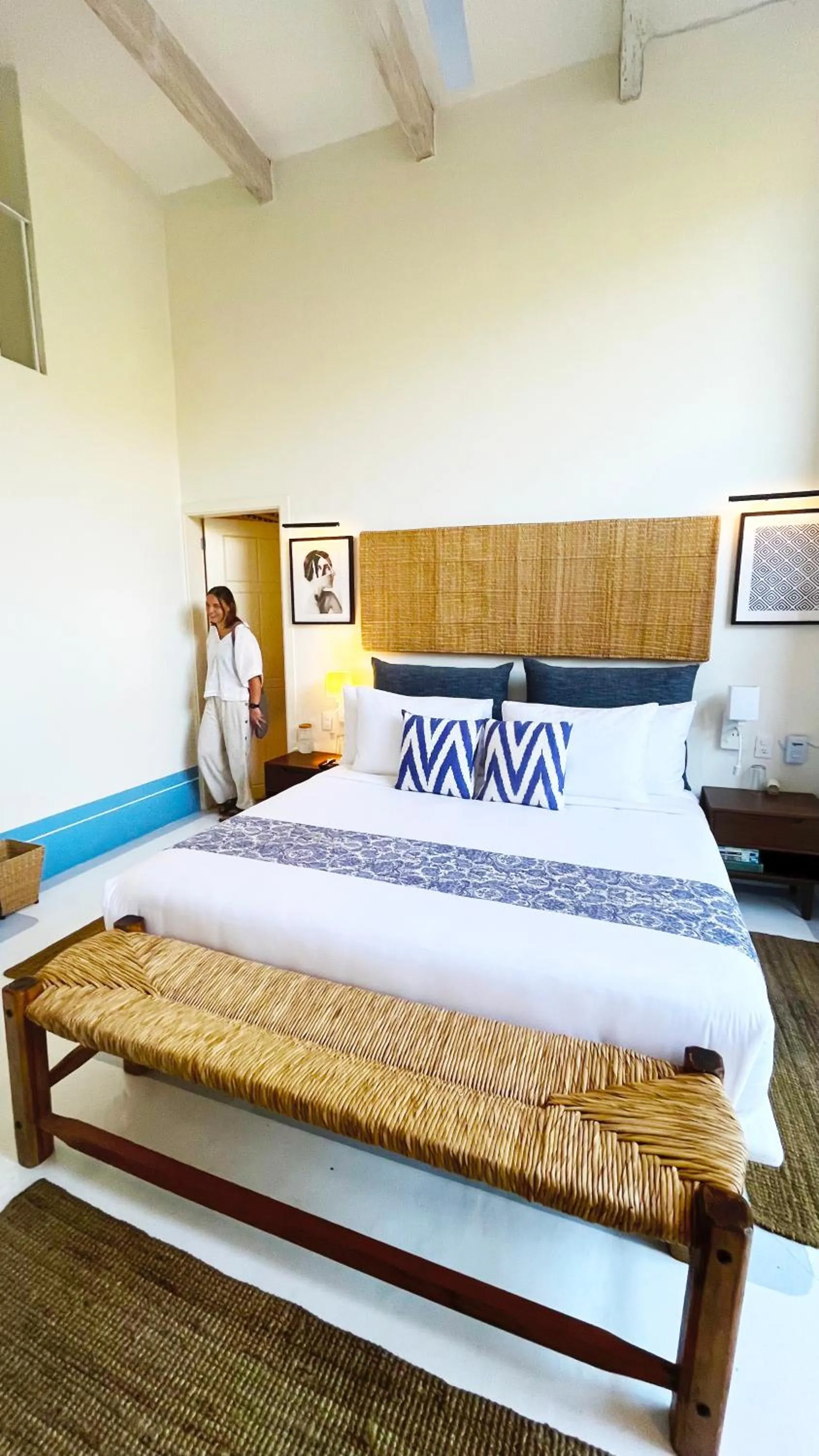 Bed in Hotel El Ciruelo, Tepoztlán