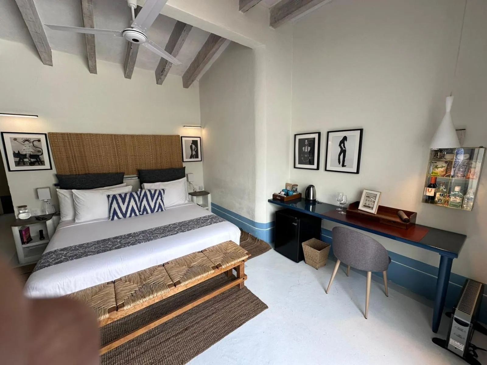 Bed in Hotel El Ciruelo, Tepoztlán