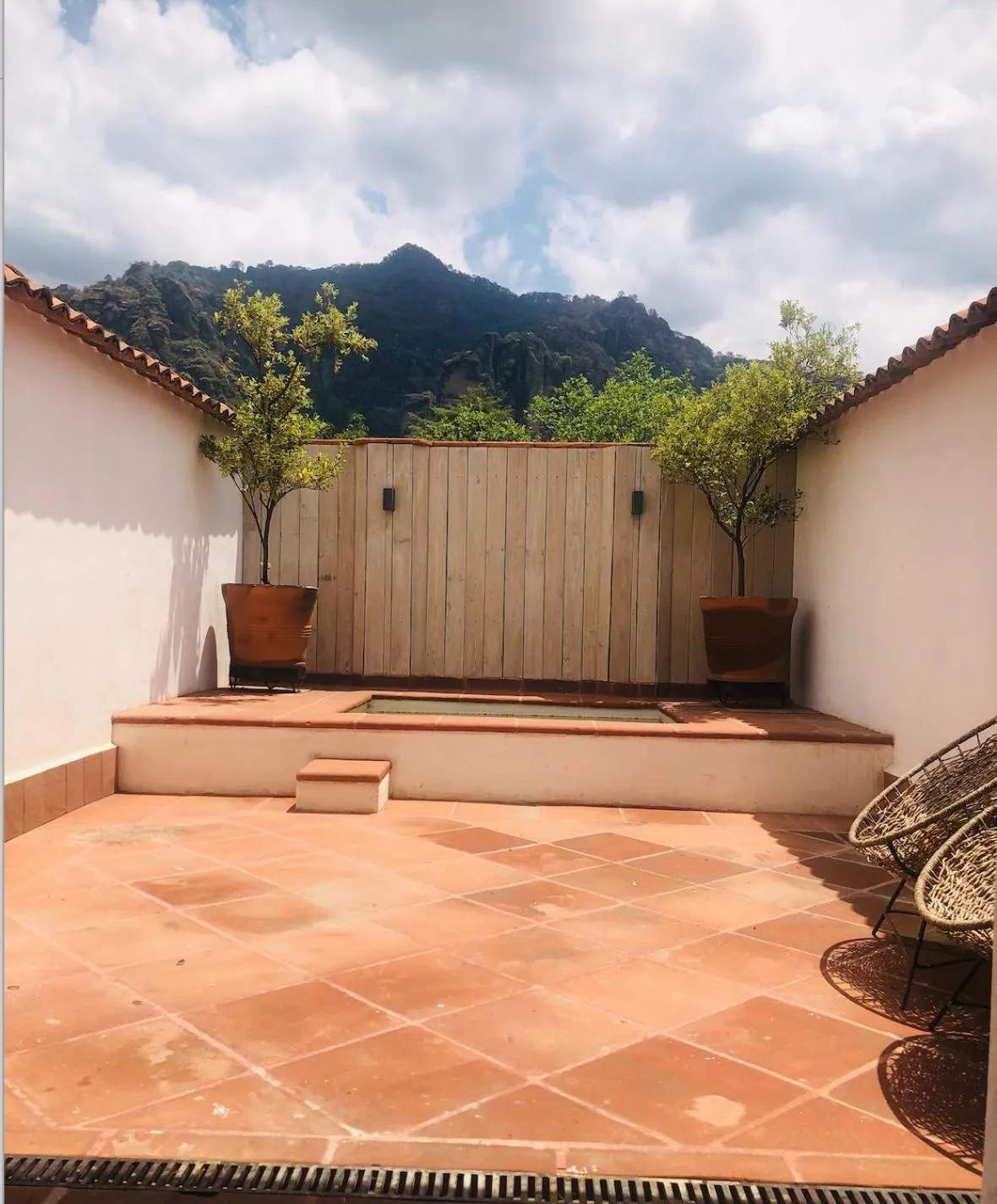 Mountain view in Hotel El Ciruelo, Tepoztlán