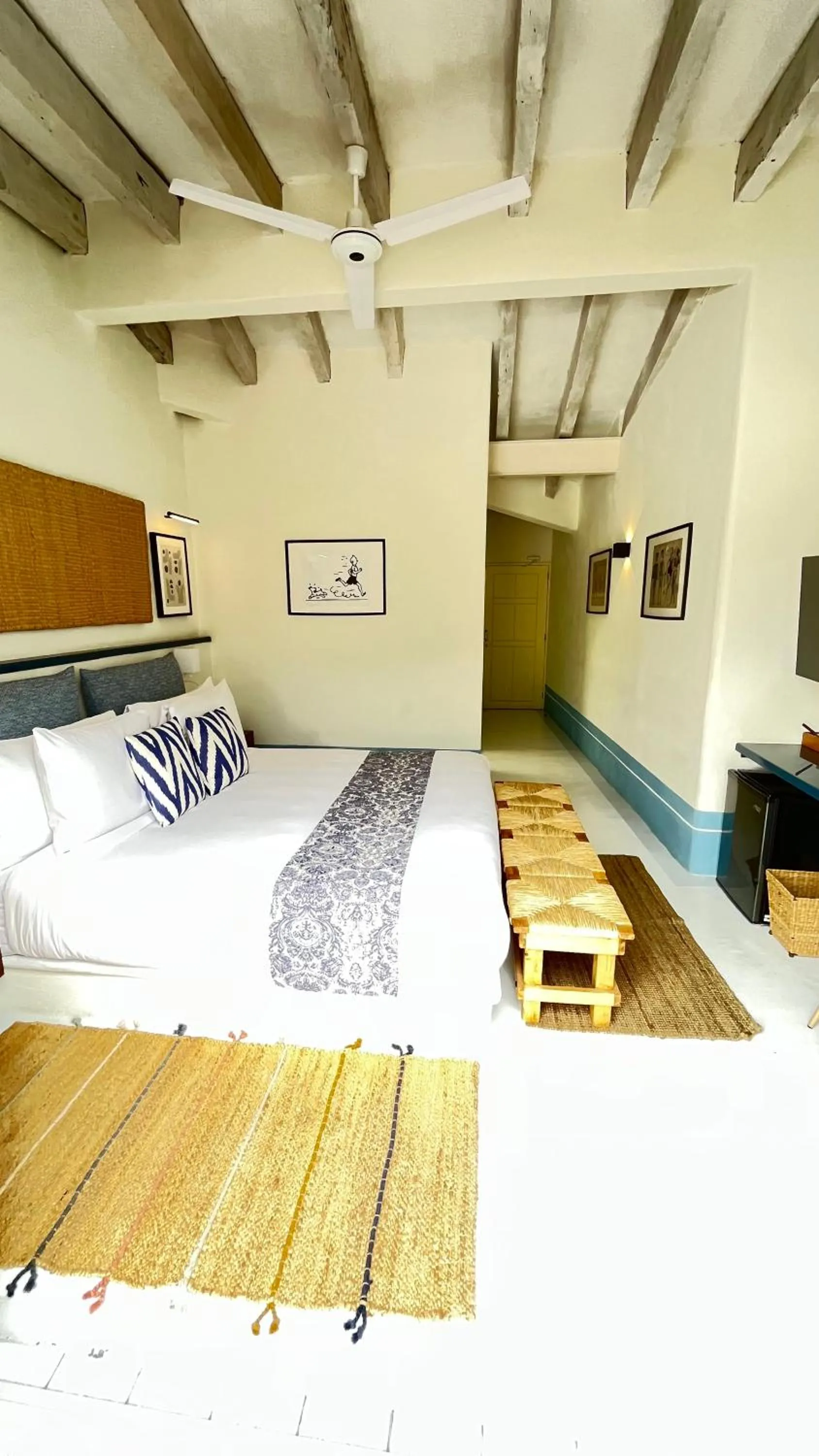 Bed in Hotel El Ciruelo, Tepoztlán