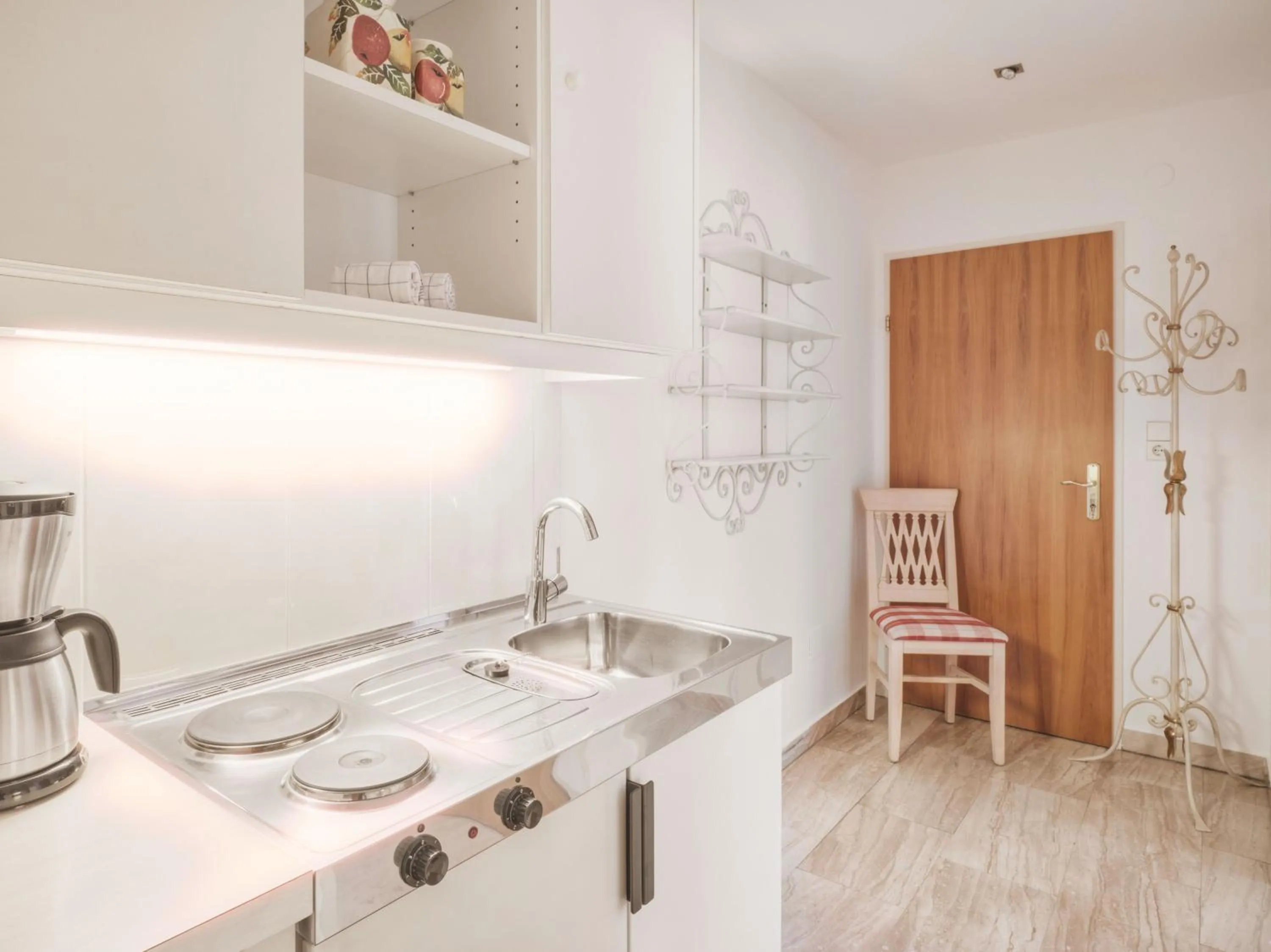 Kitchen or kitchenette in Hotel Magdalena Mayrhofen