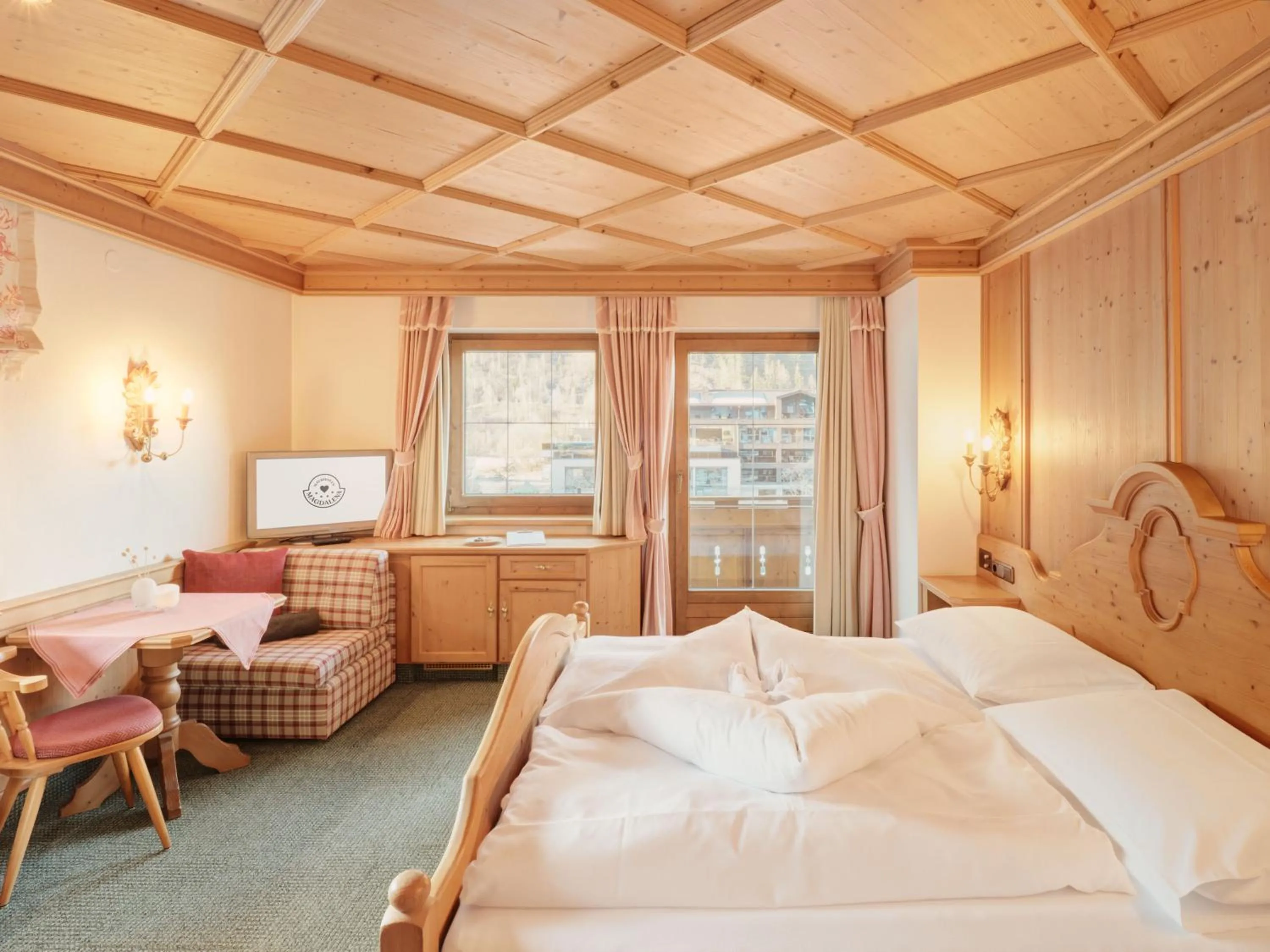 Bed in Hotel Magdalena Mayrhofen