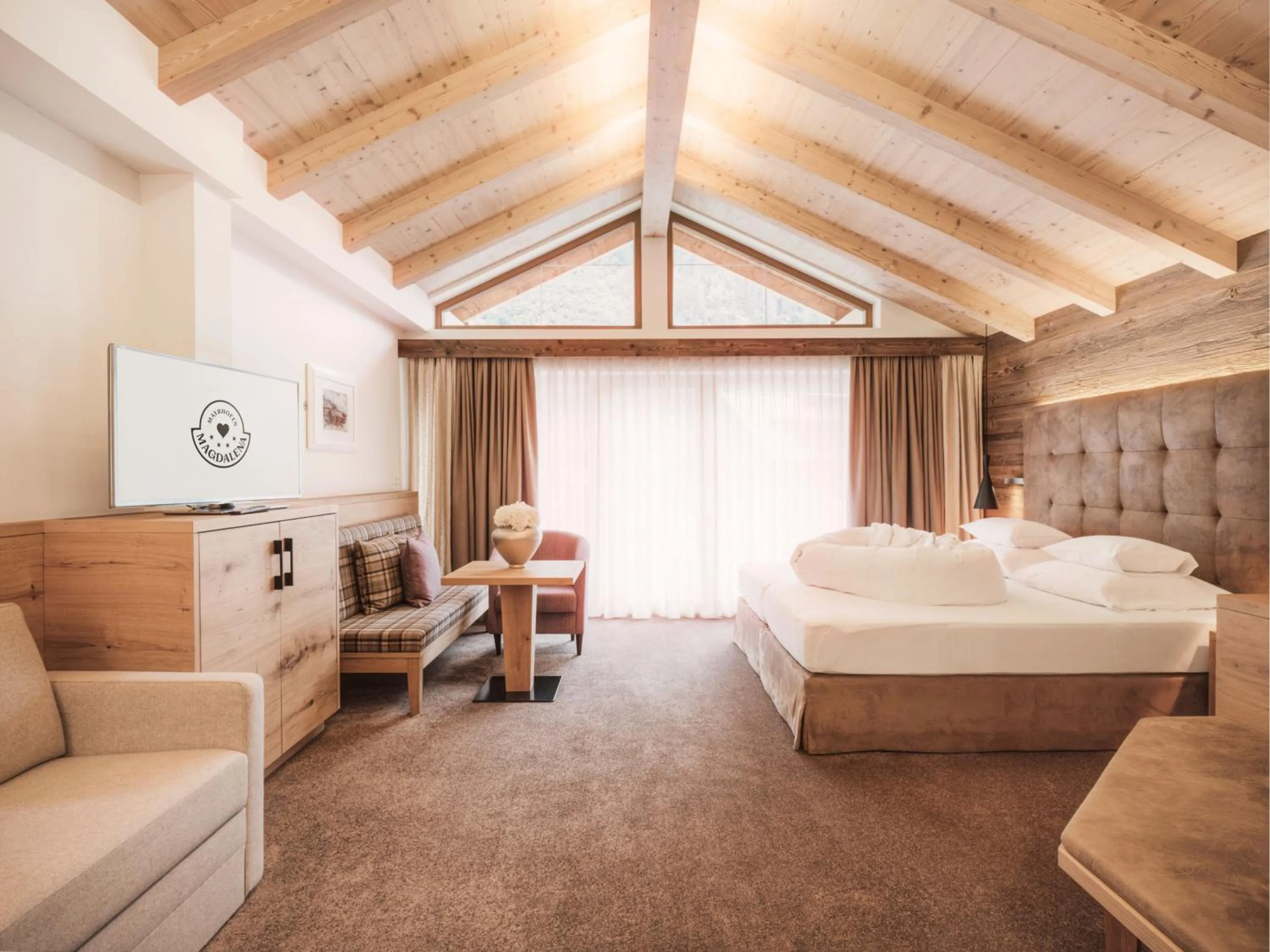 Bed in Hotel Magdalena Mayrhofen