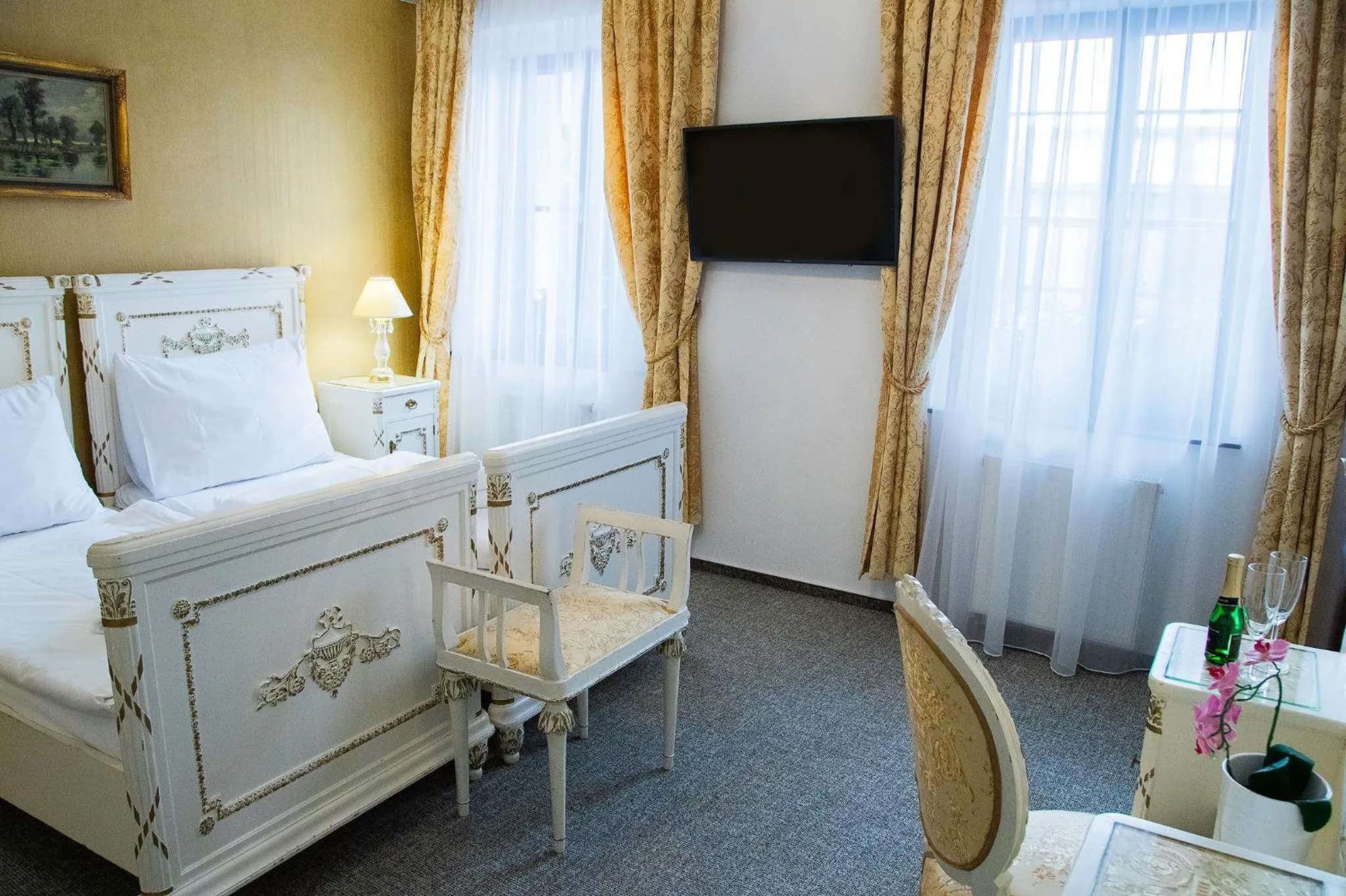 Bed in Old Prague House