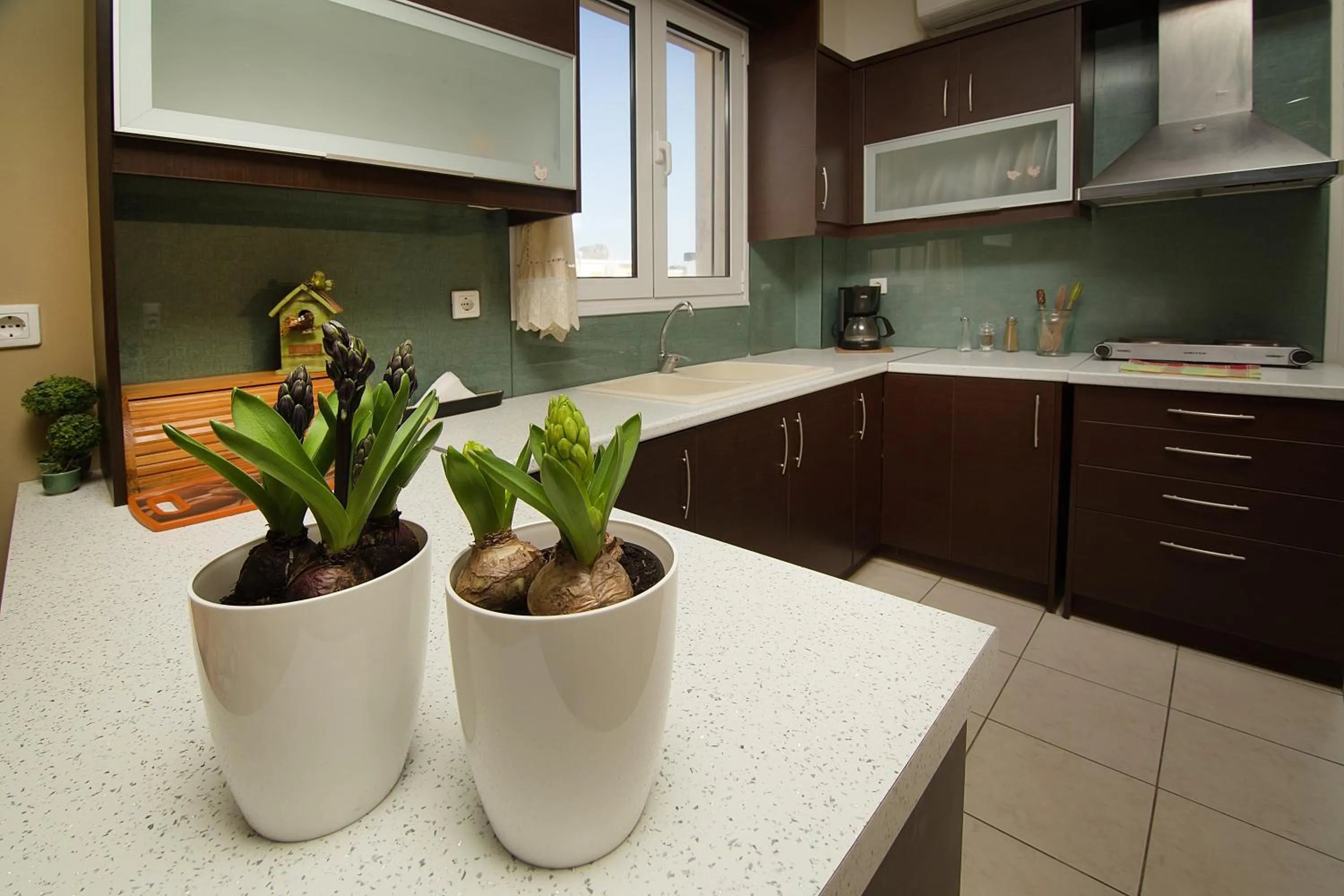 Kitchen or kitchenette in Home Suites