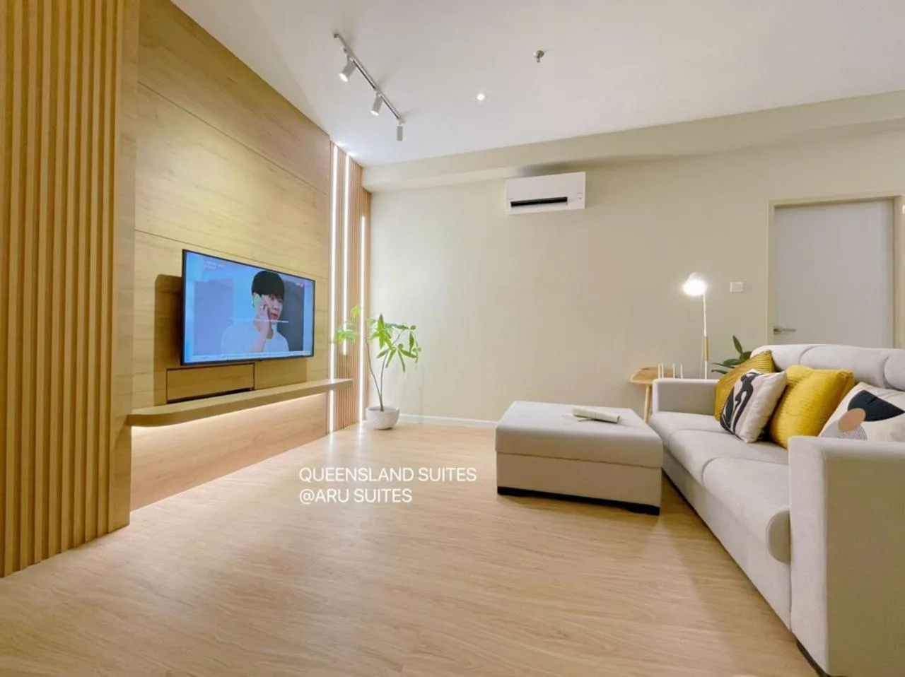 Living room in QUEENSLAND SUITES at Aru Suites, Kota Kinabalu