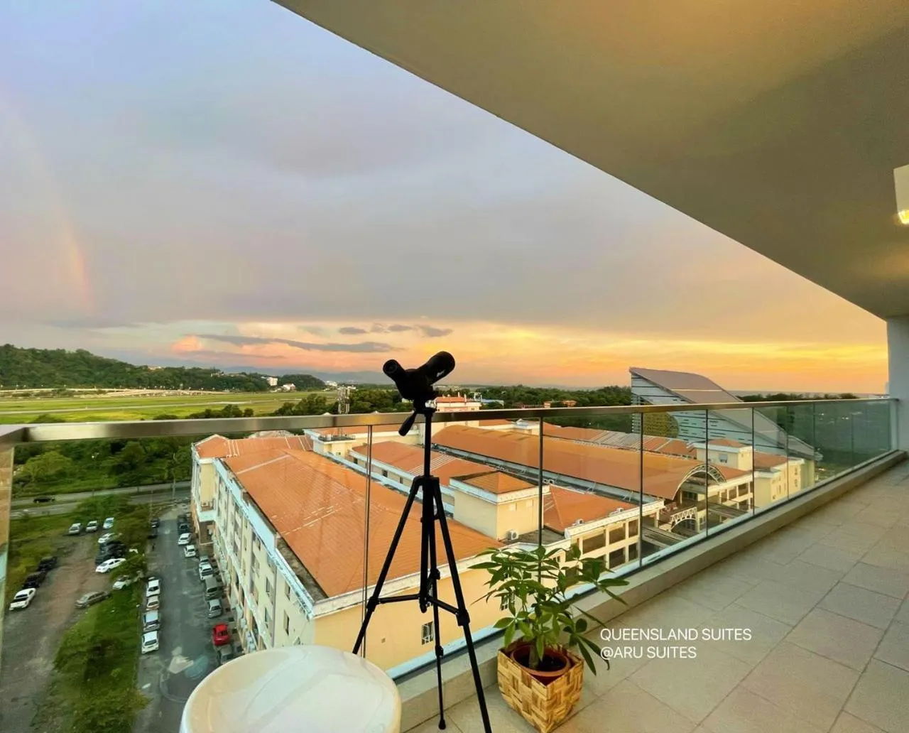 Balcony/Terrace in QUEENSLAND SUITES at Aru Suites, Kota Kinabalu