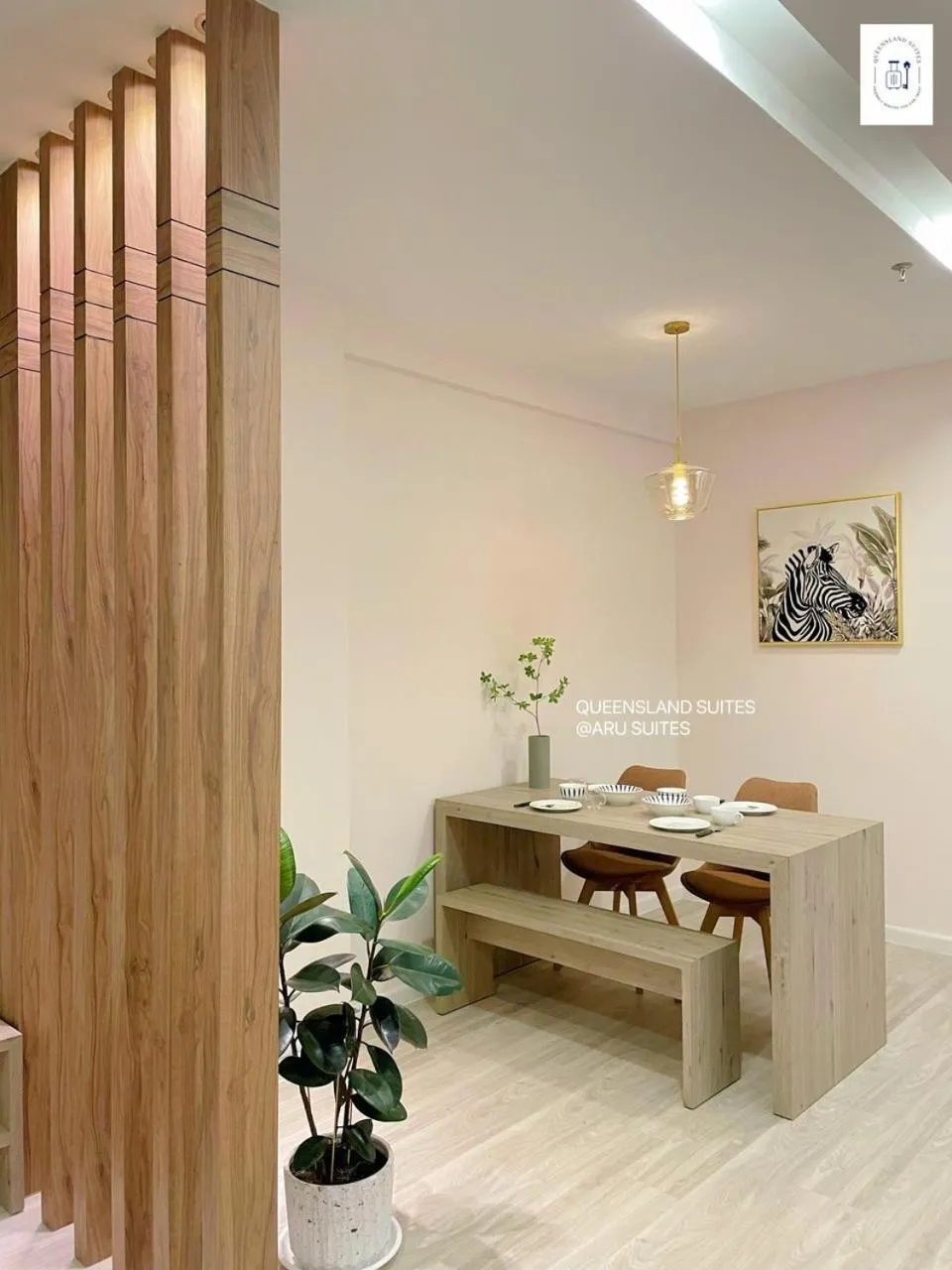 Dining area in QUEENSLAND SUITES at Aru Suites, Kota Kinabalu