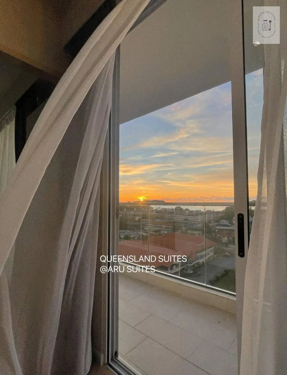 Balcony/Terrace in QUEENSLAND SUITES at Aru Suites, Kota Kinabalu