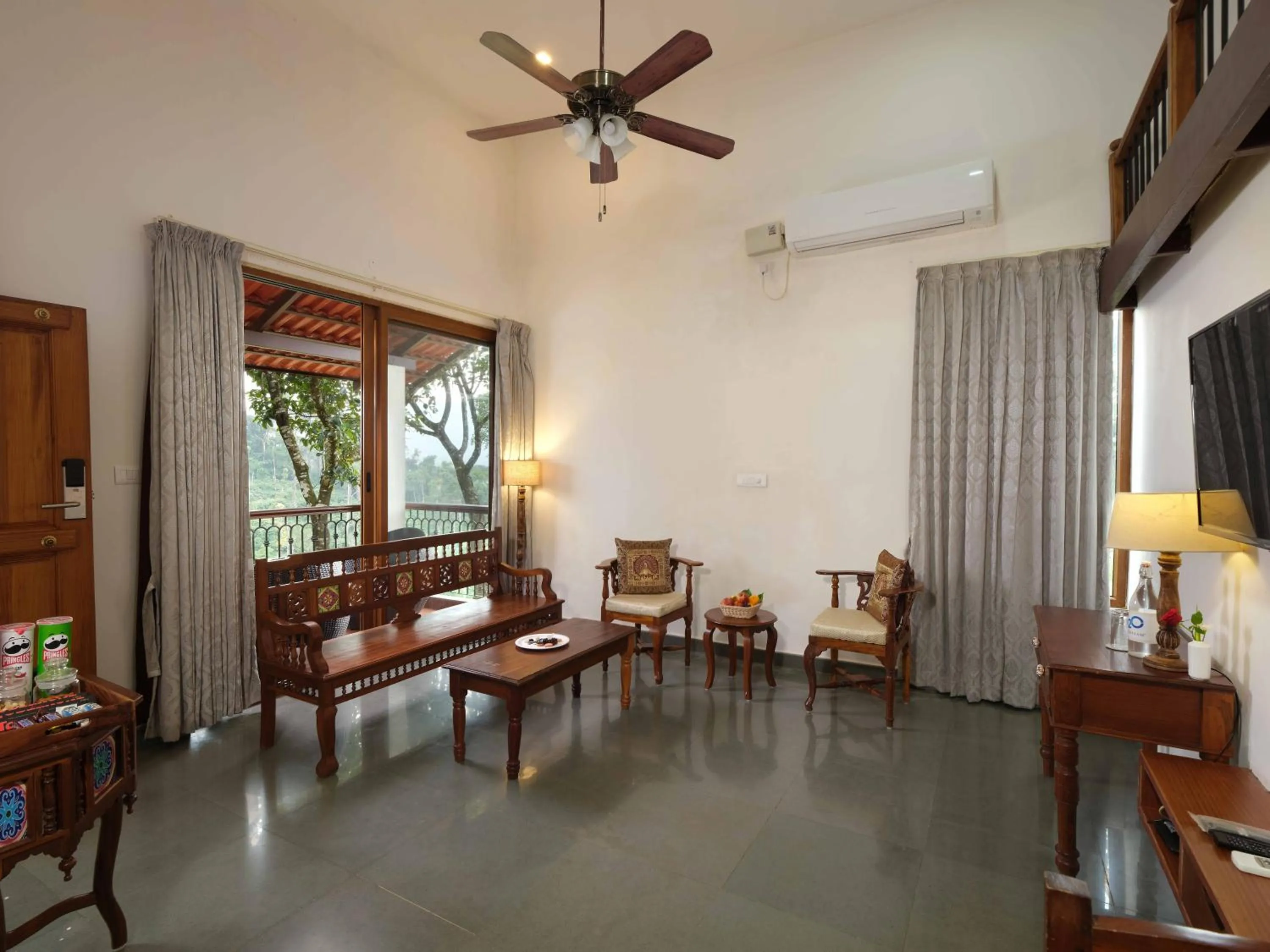 Living room in Trishvam Tapovana