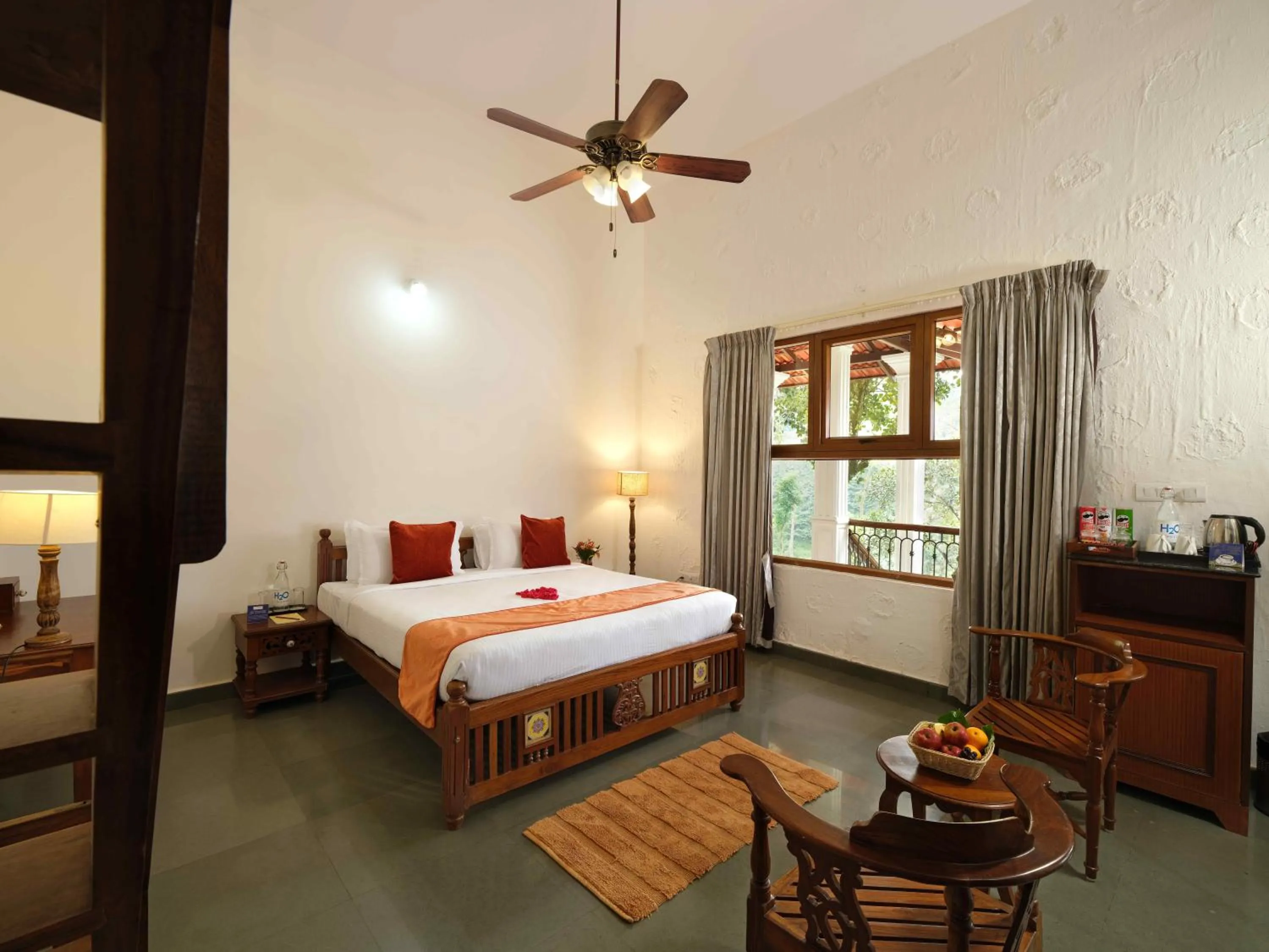 Bed in Trishvam Tapovana