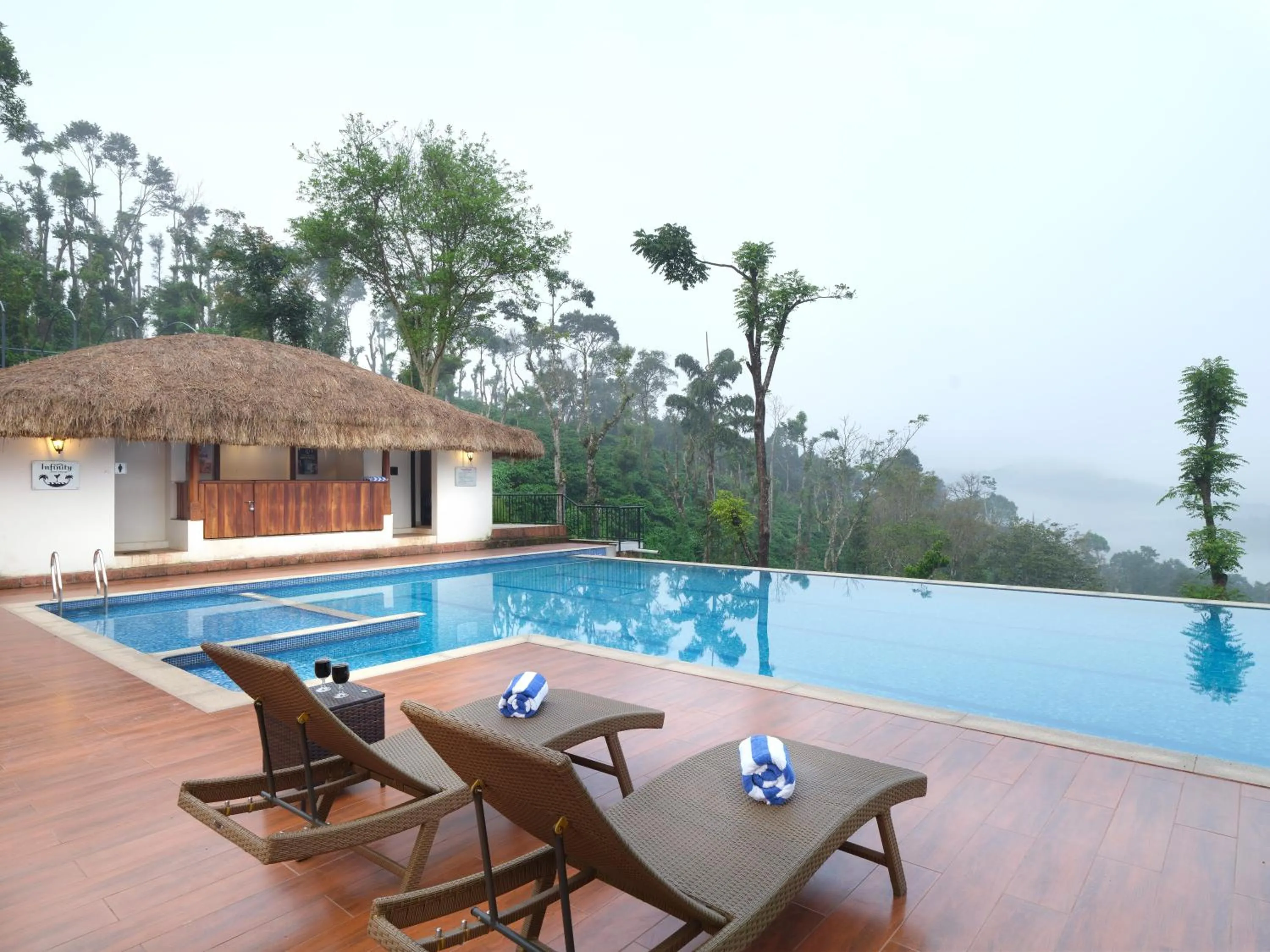 Swimming pool in Trishvam Tapovana