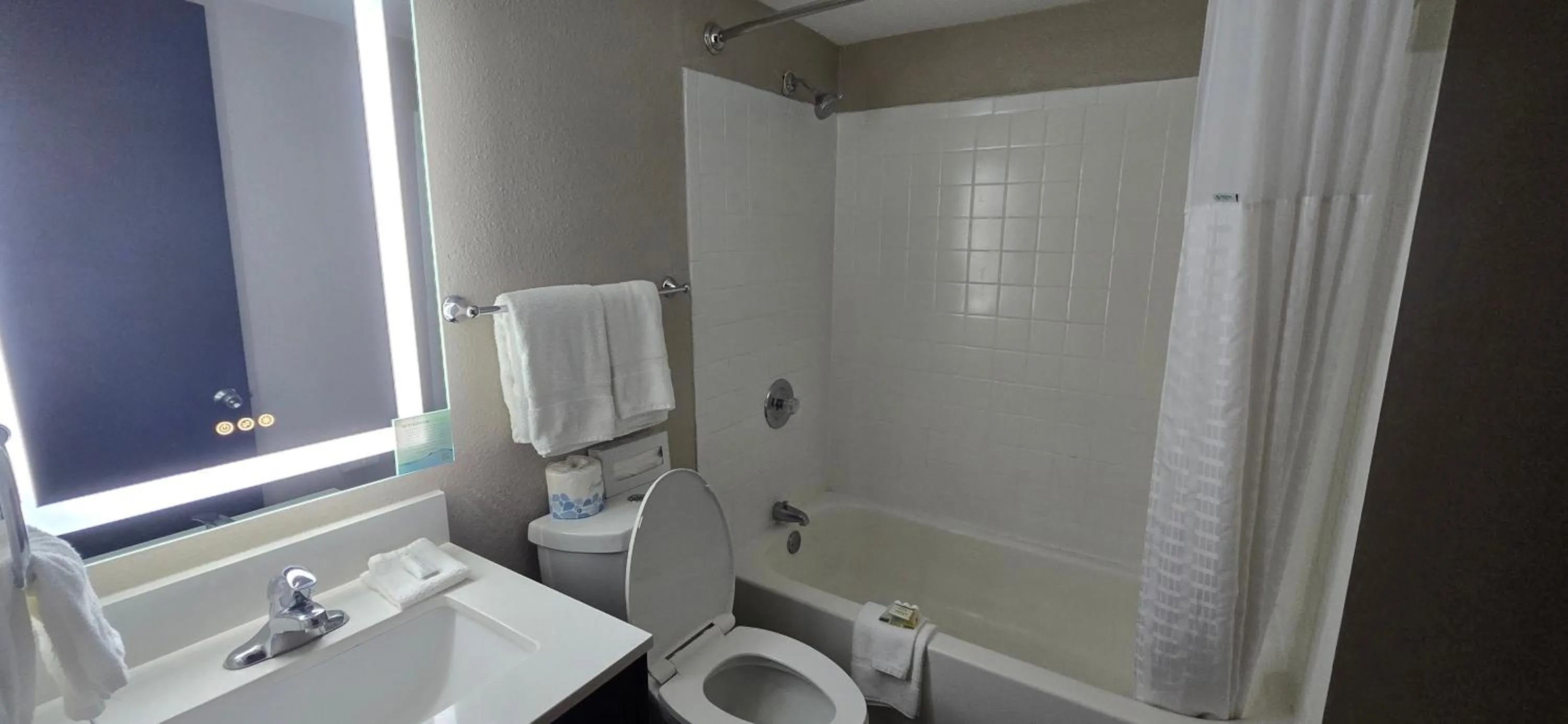 Bathroom in Super 8 by Wyndham Laredo