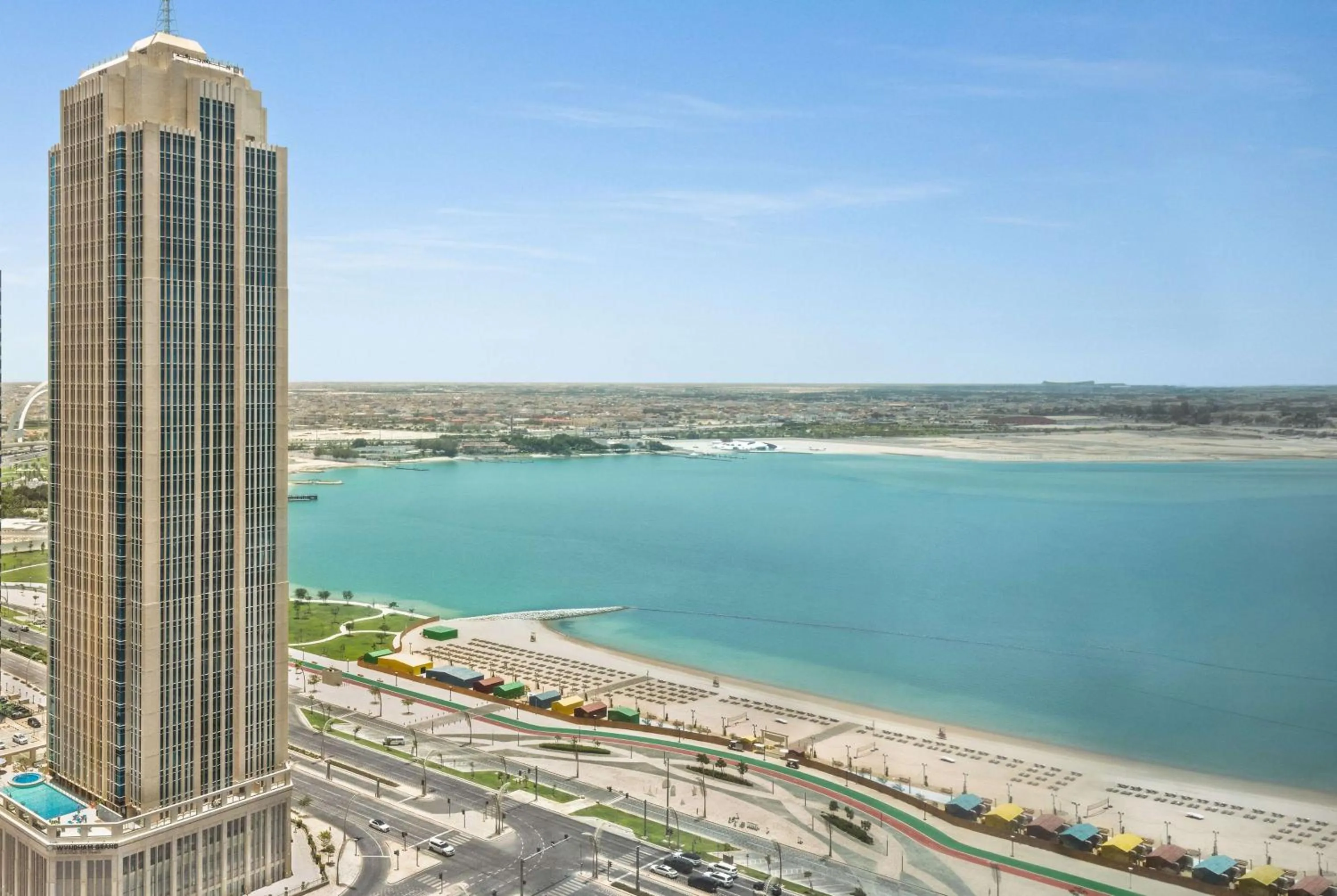 Property building in Wyndham Grand Doha West Bay Beach