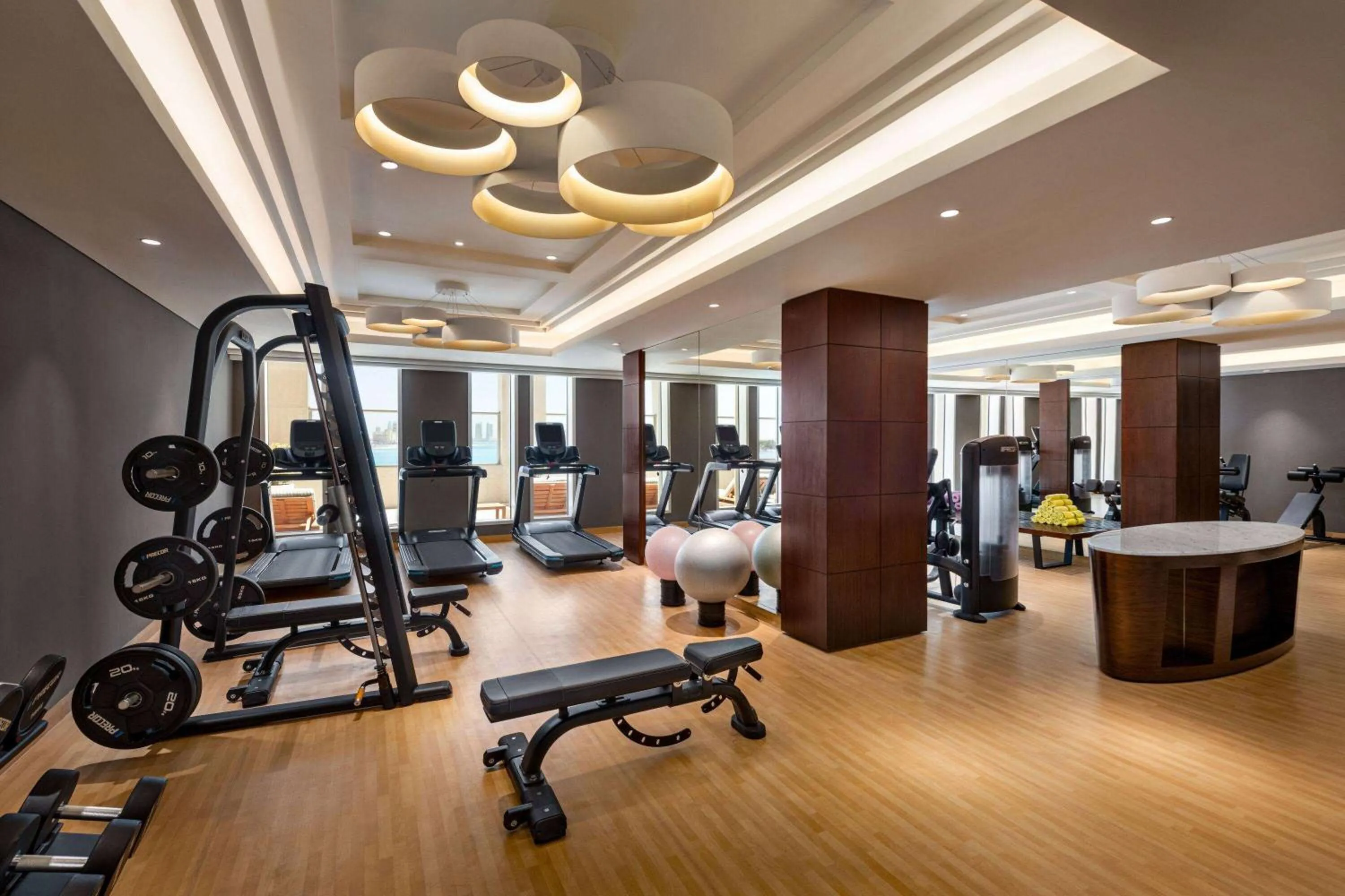 Fitness centre/facilities in Wyndham Grand Doha West Bay Beach